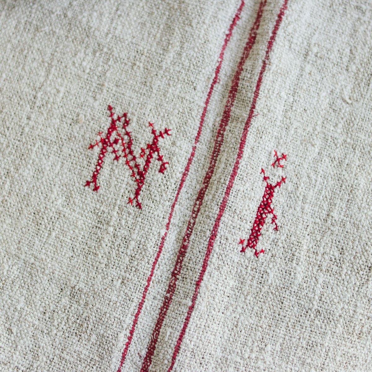 Monogrammed Vintage Chanvre - elsie green - Textiles