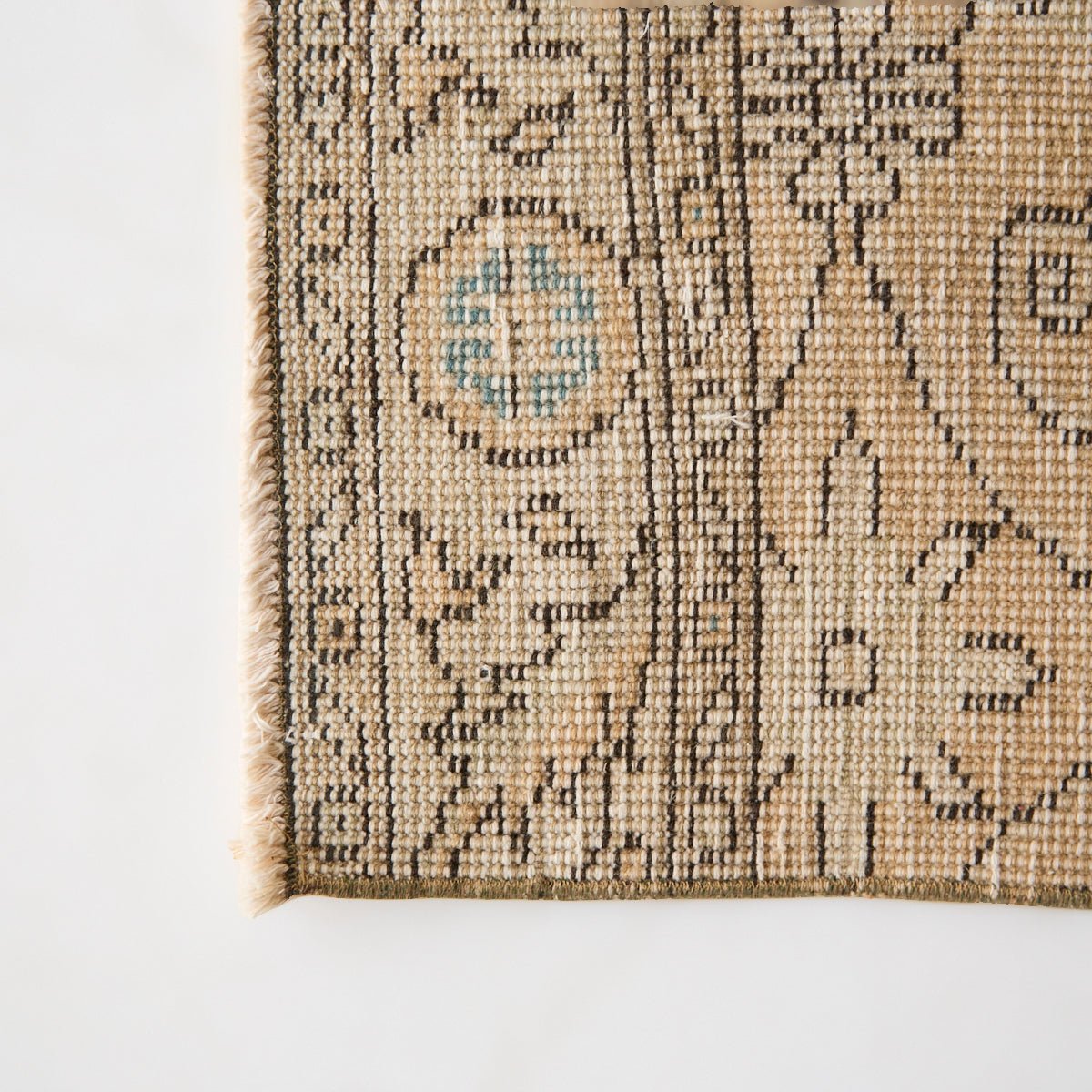 Morlaix Vintage Rug | 2'8" x 6'3" - elsie green - textiles