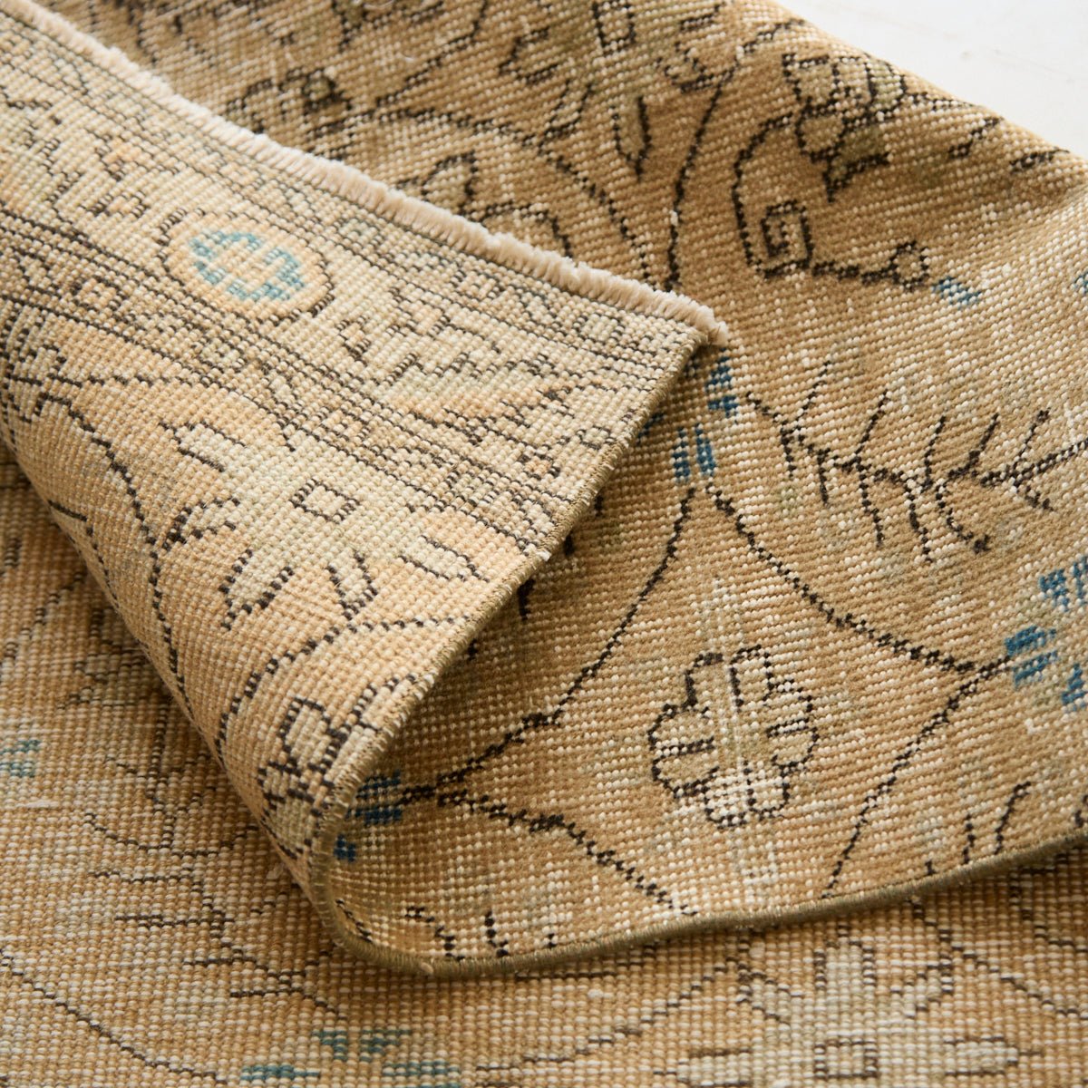 Morlaix Vintage Rug | 2'8" x 6'3" - elsie green - textiles