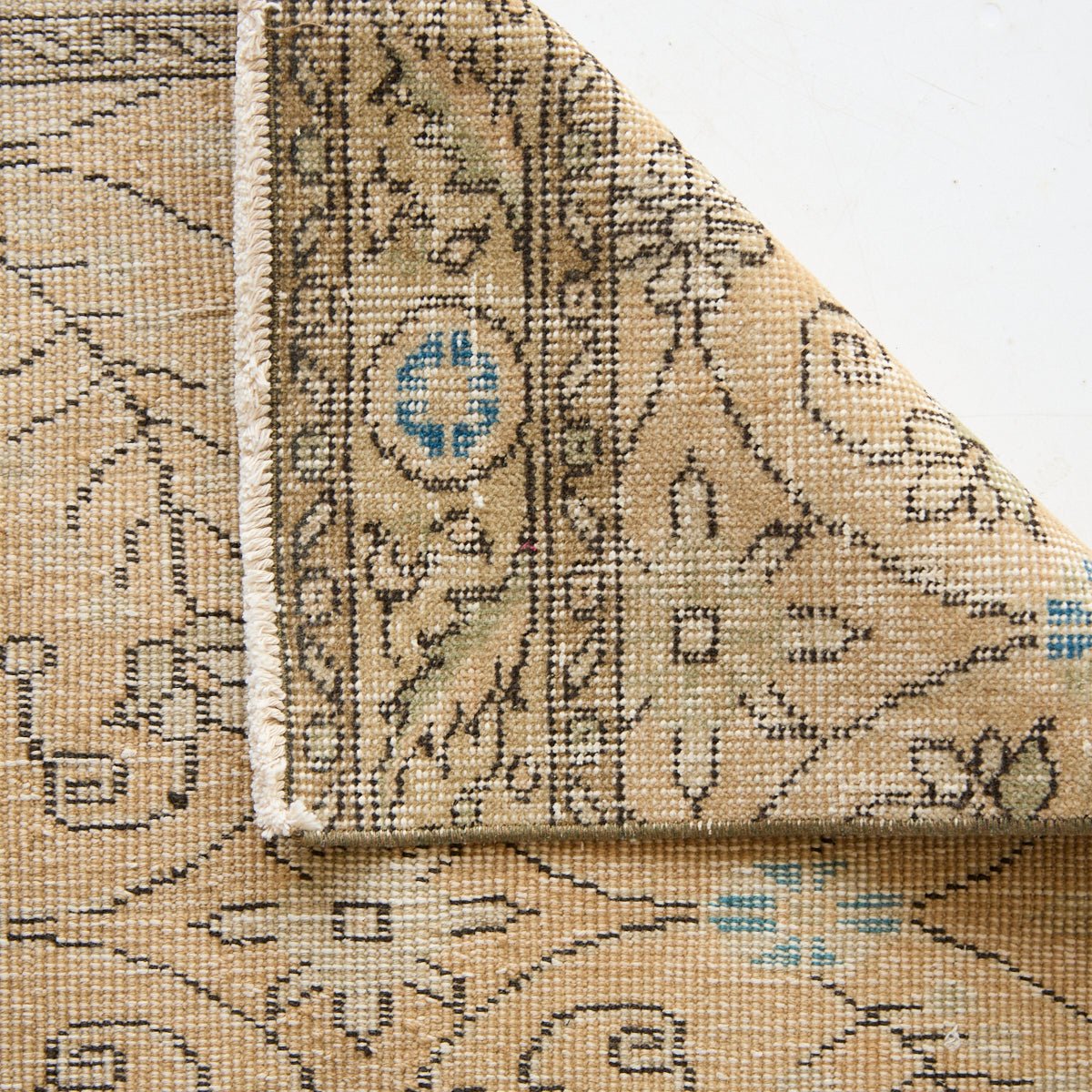 Morlaix Vintage Rug | 2'8" x 6'3" - elsie green - textiles