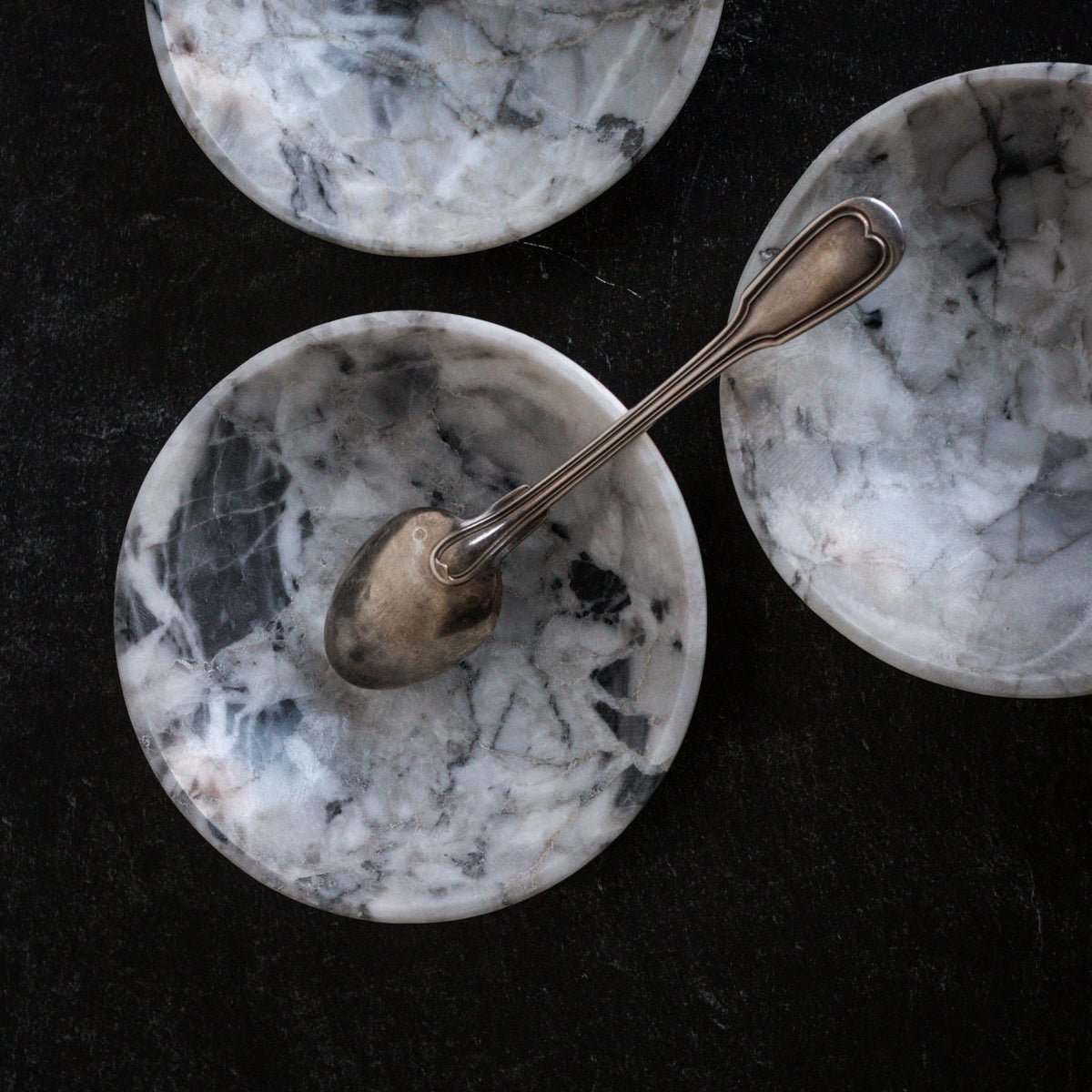 Moroccan Marble Bowl Set of 4 - elsie green - Decor