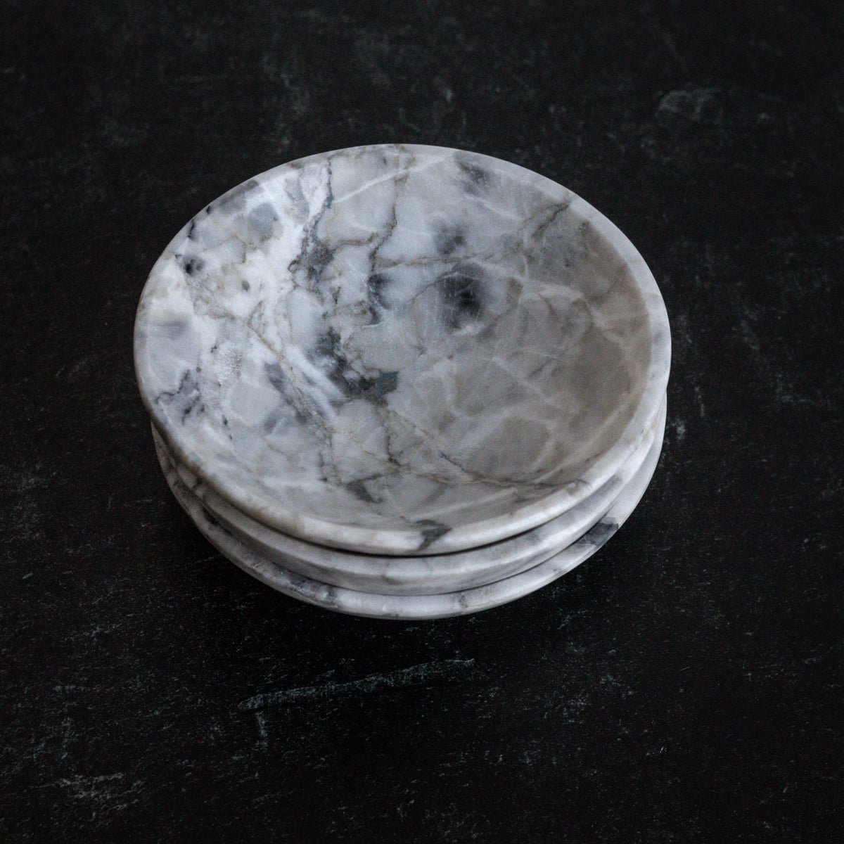 Moroccan Marble Bowl Set of 4 - elsie green - Decor