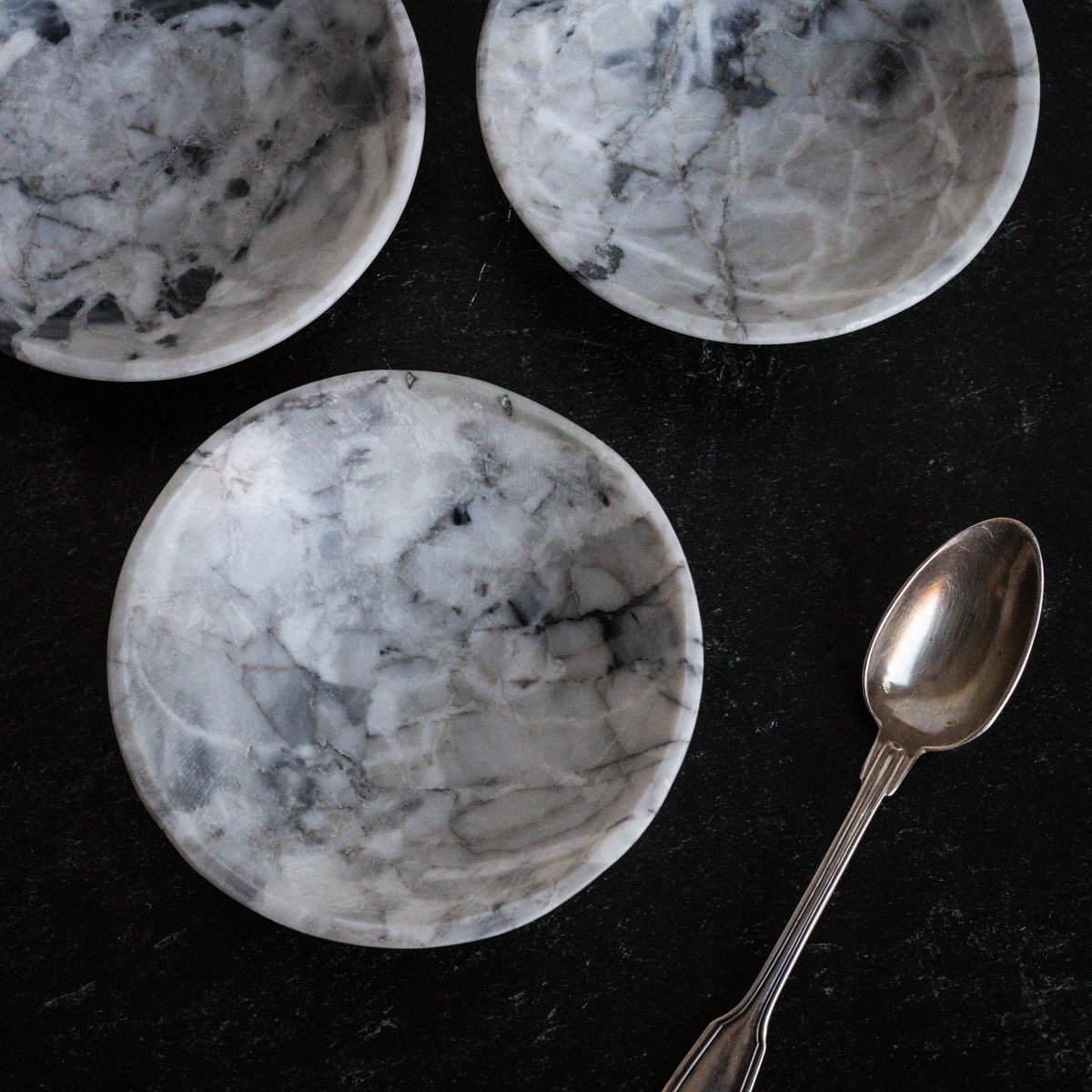 Moroccan Marble Bowl Set of 4 - elsie green - Decor