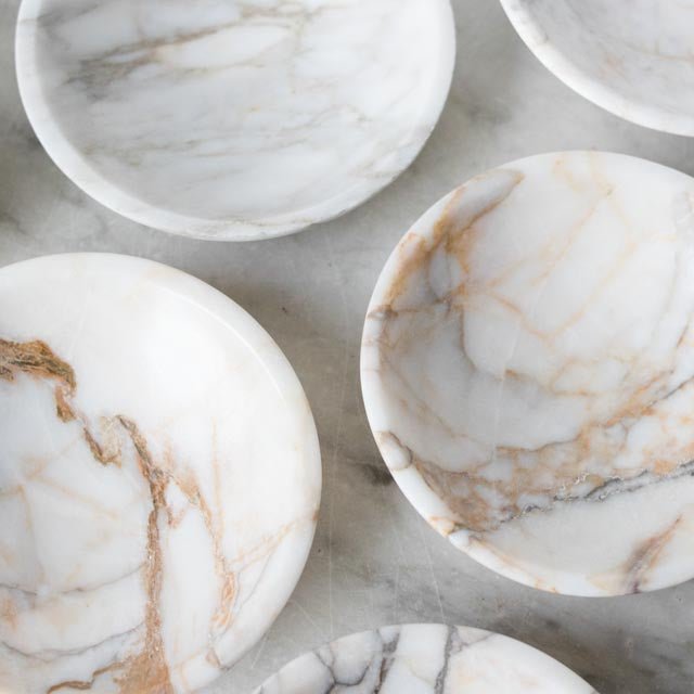 Moroccan Marble Bowl Set of 4 - elsie green - the french kitchen