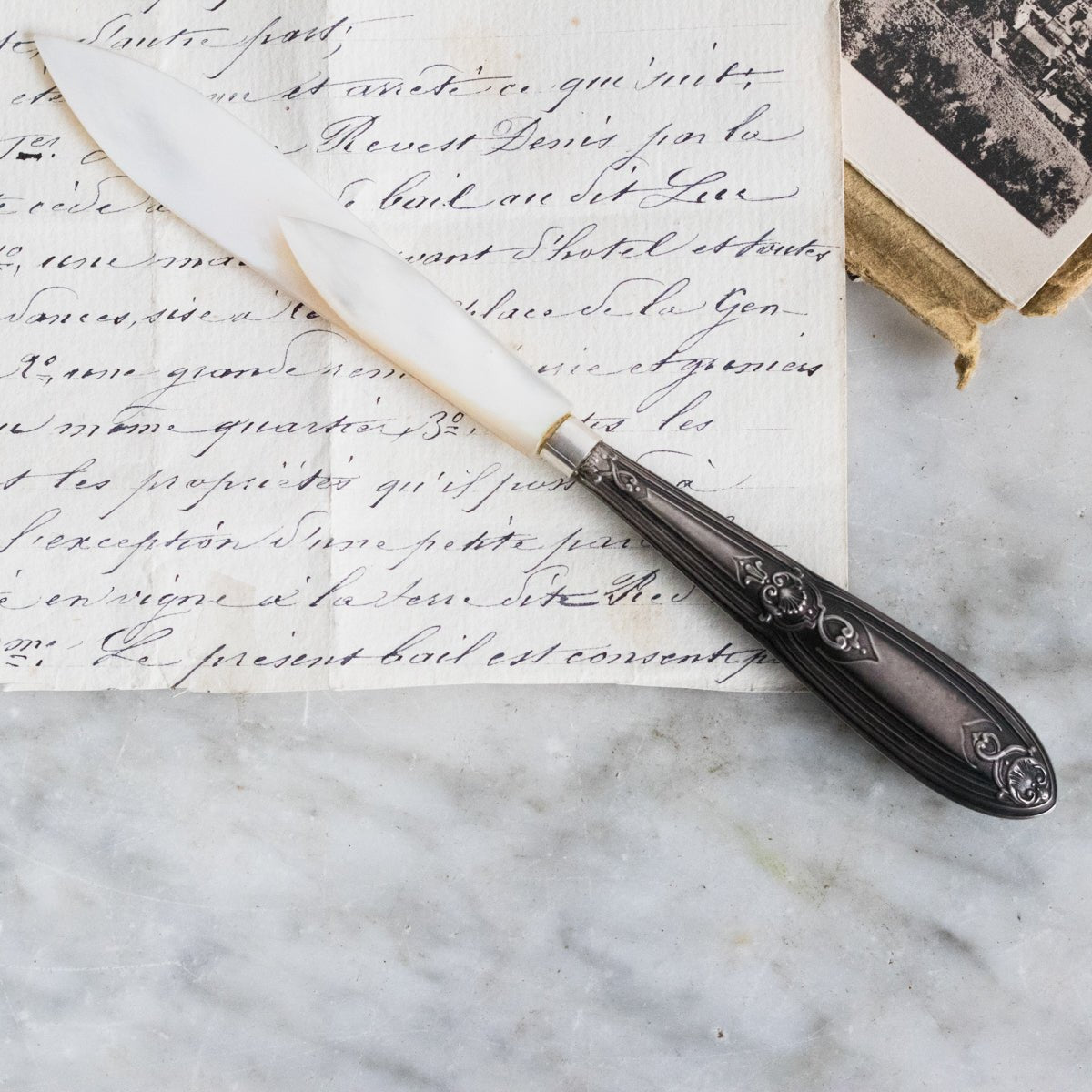 Mother Of Pearl Letter Opener - elsie green - Decor