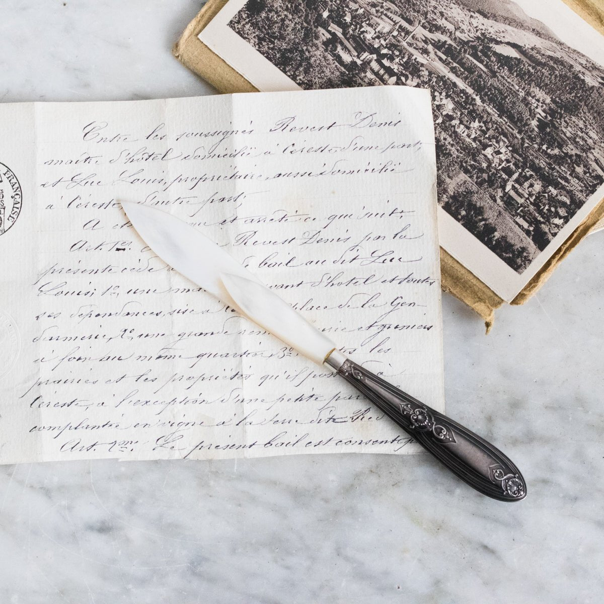 Mother Of Pearl Letter Opener - elsie green - Decor