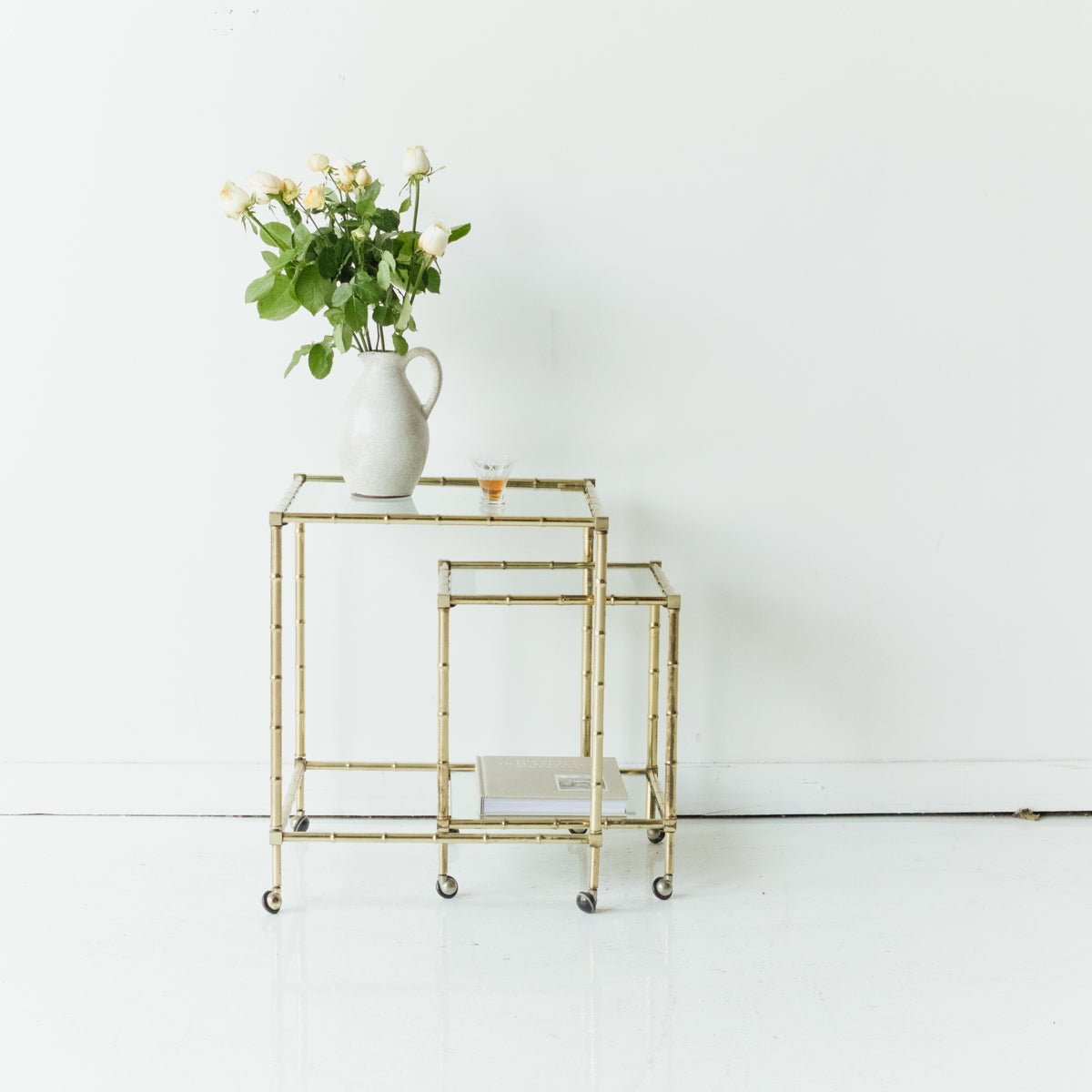 Nesting Baguès Style Table - elsie green - furniture