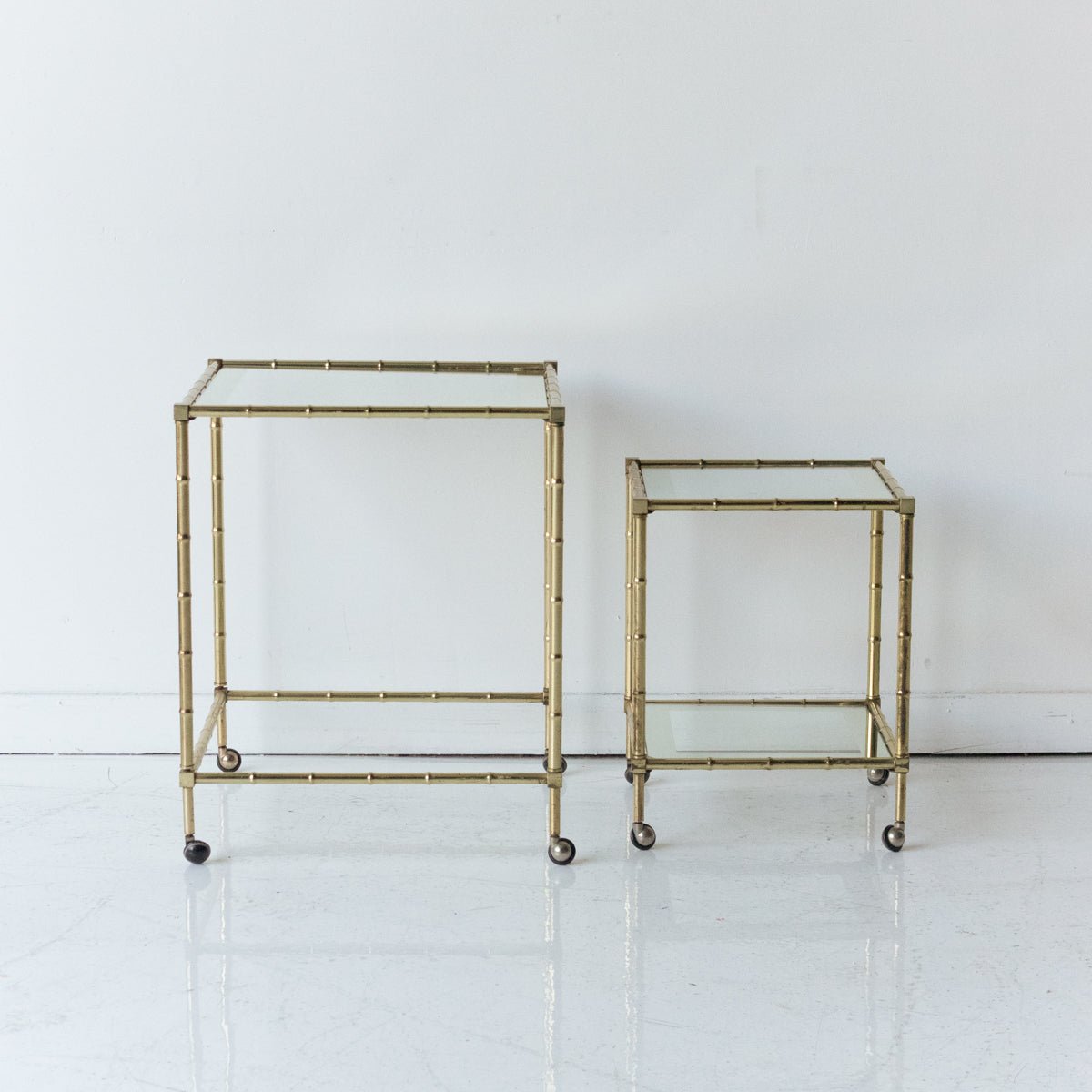 Nesting Baguès Style Table - elsie green - furniture