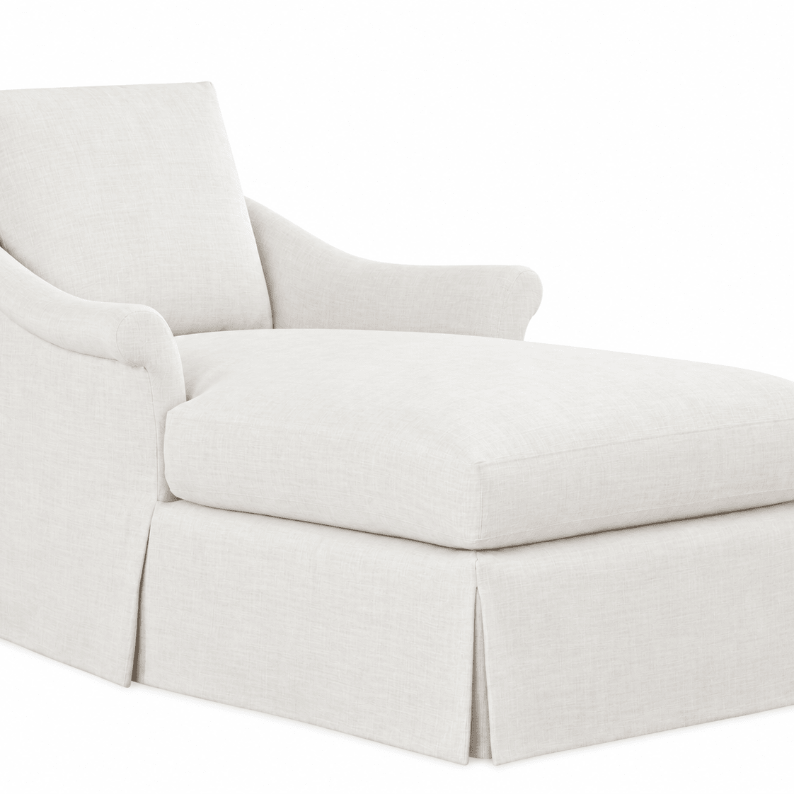 Newport Upholstered Chaise - elsie green - furniture