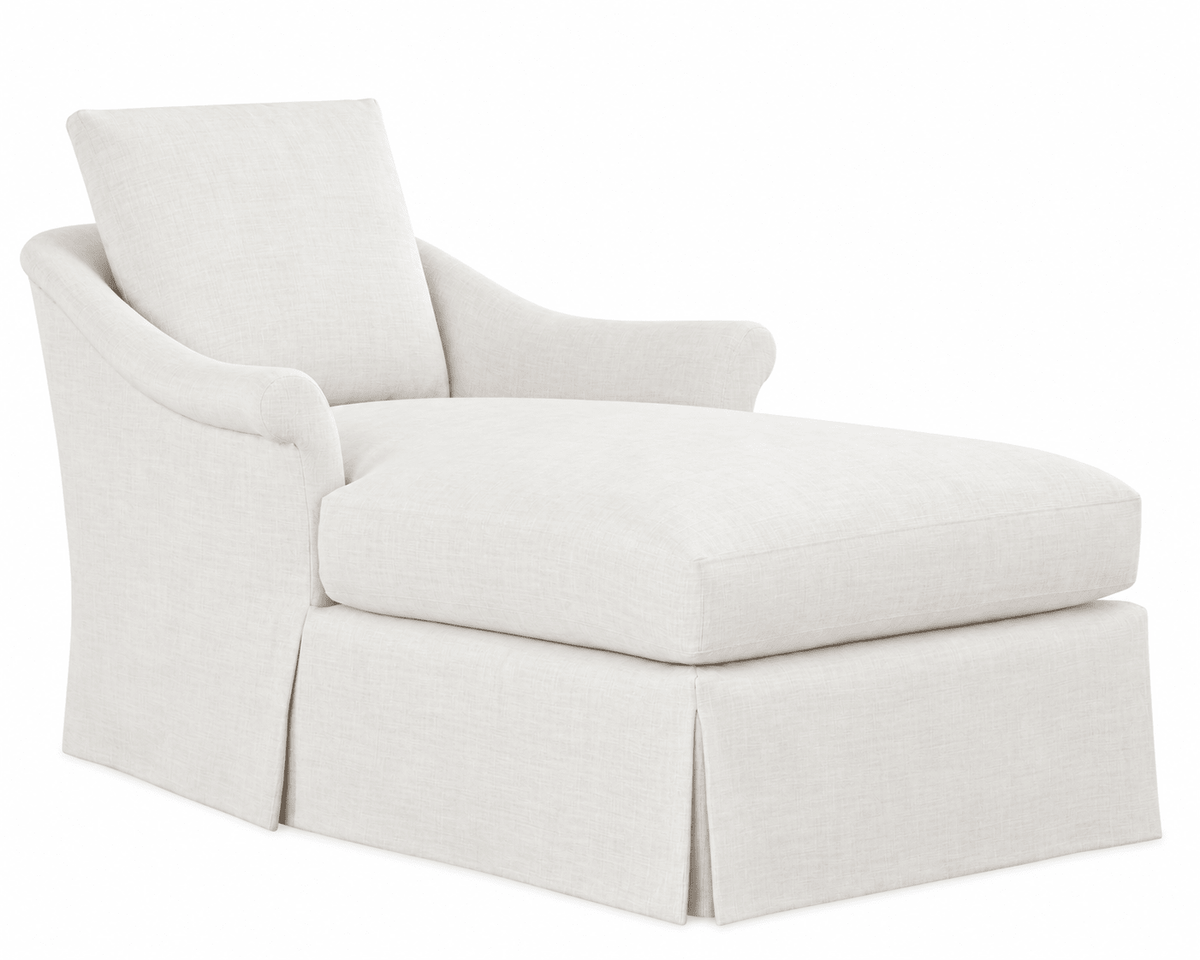 Newport Upholstered Chaise - elsie green - furniture