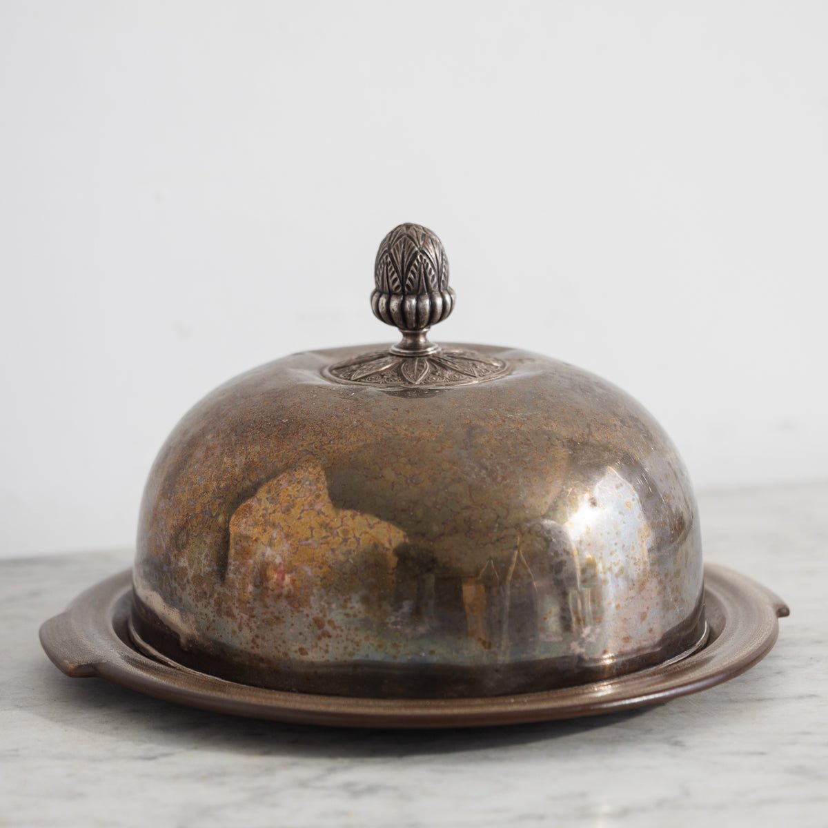 Niderviller Tolède Stoneware Platter with Hotel Silver Platter - elsie green - the french kitchen