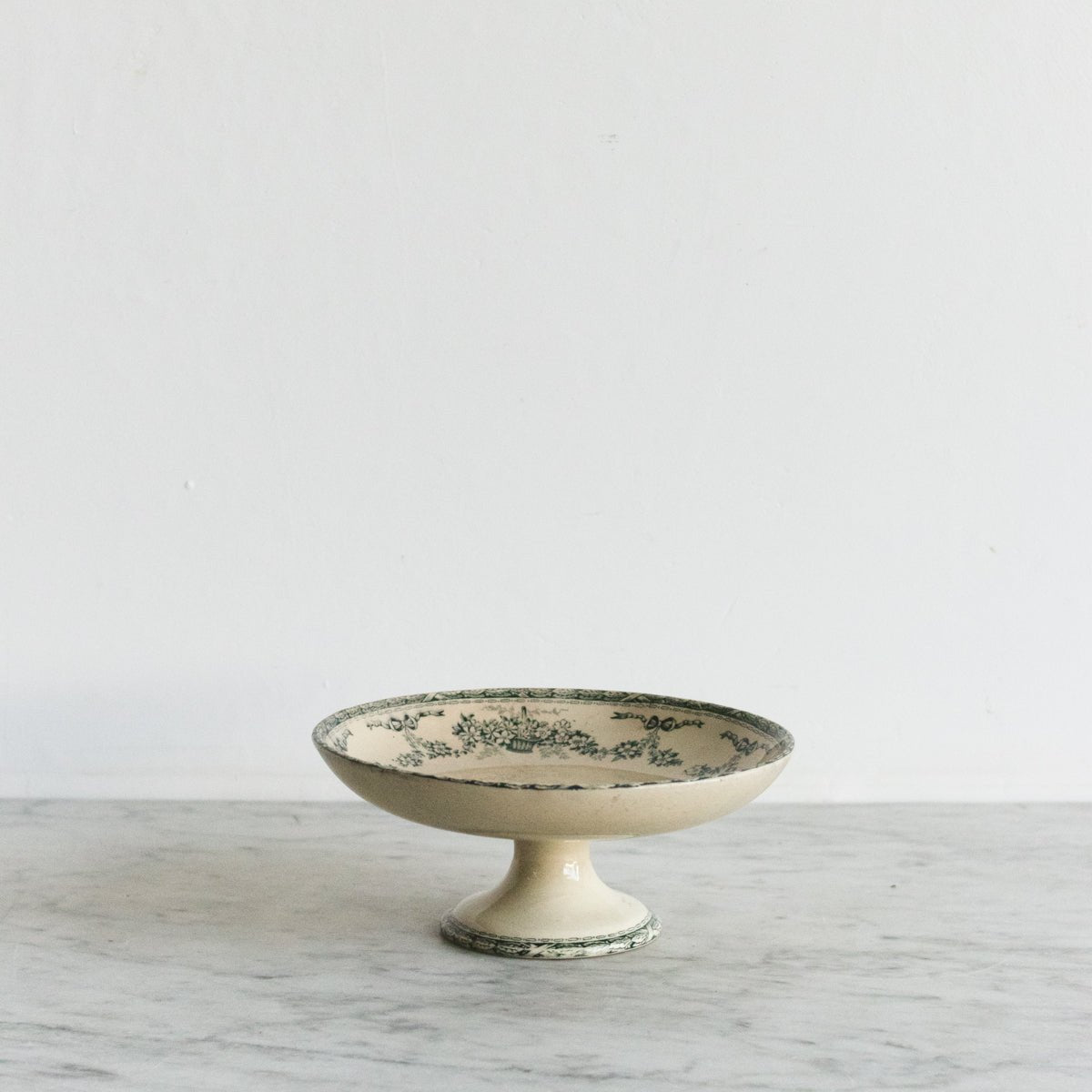 Ninon Transferware Pedestal Bowl - elsie green - the french kitchen