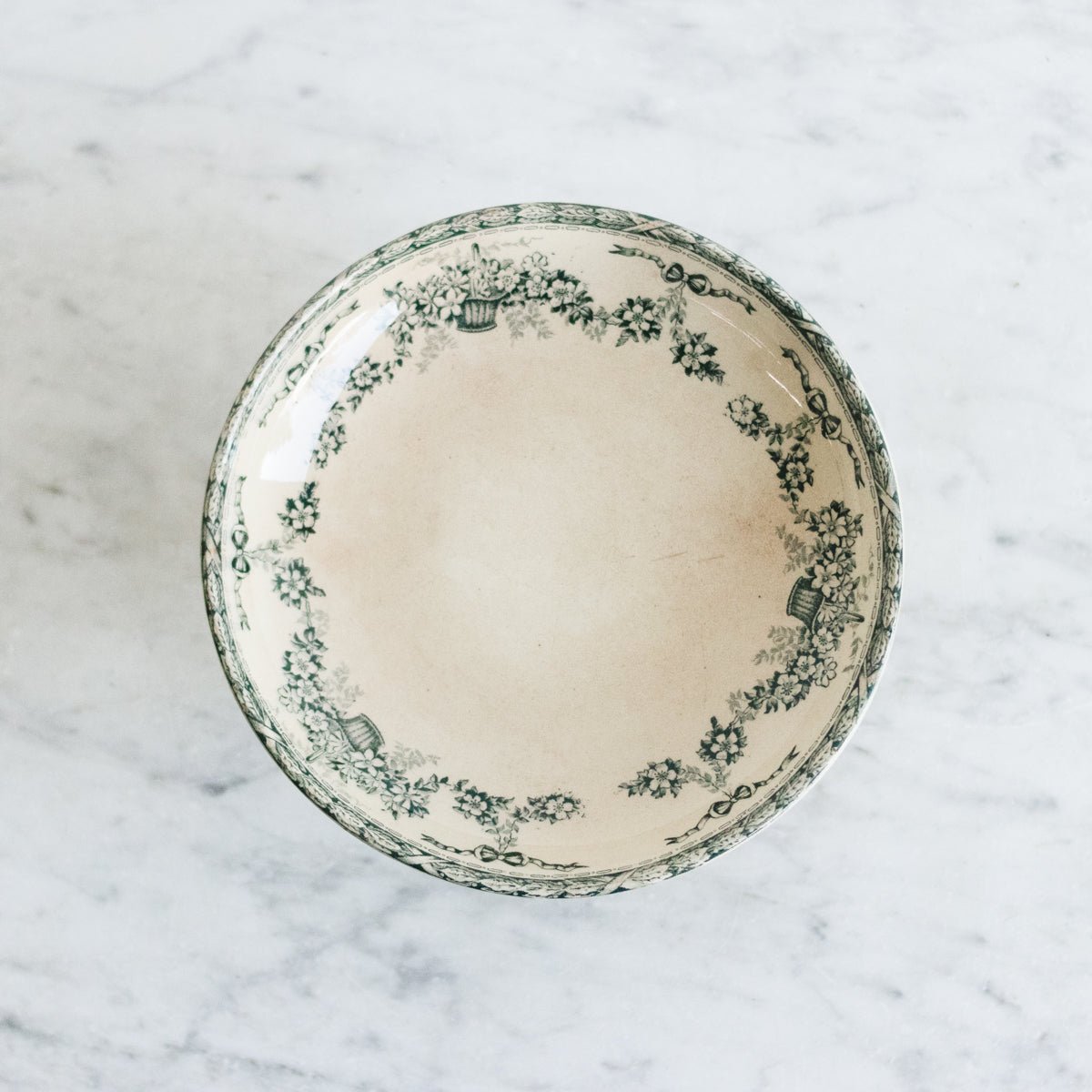 Ninon Transferware Pedestal Bowl - elsie green - the french kitchen