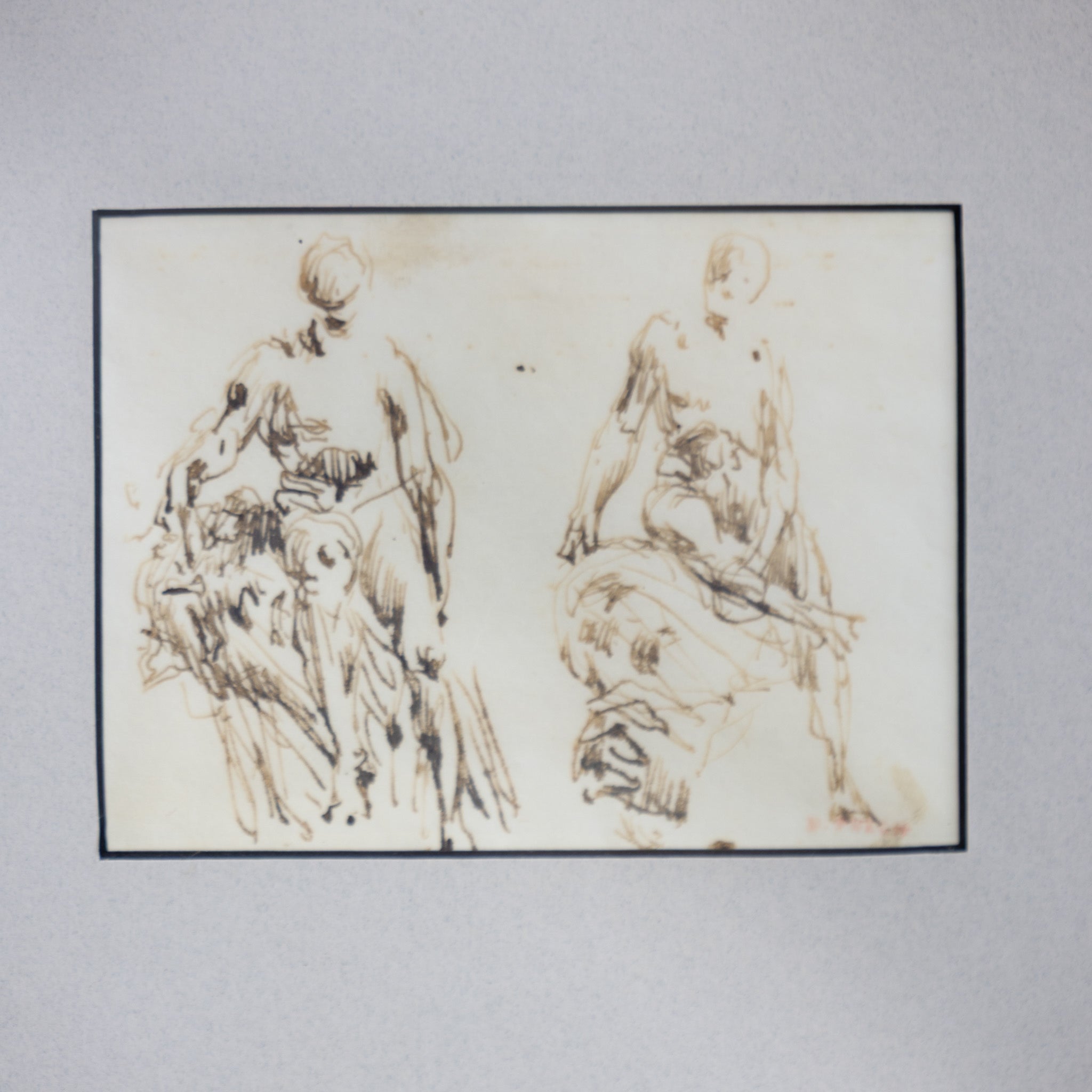Nude Figure Study in Ink - elsie green - art