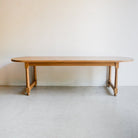 Oak Oval Farm Table - elsie green - Custom Furniture