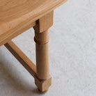 Oak Oval Farm Table - elsie green - Custom Furniture