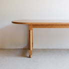 Oak Oval Farm Table - elsie green - Custom Furniture