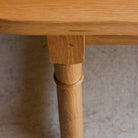 Oak Oval Farm Table - elsie green - Custom Furniture
