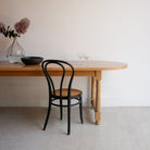 Oak Oval Farm Table - elsie green - Custom Furniture