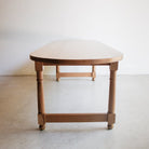 Oak Oval Farm Table - elsie green - Custom Furniture