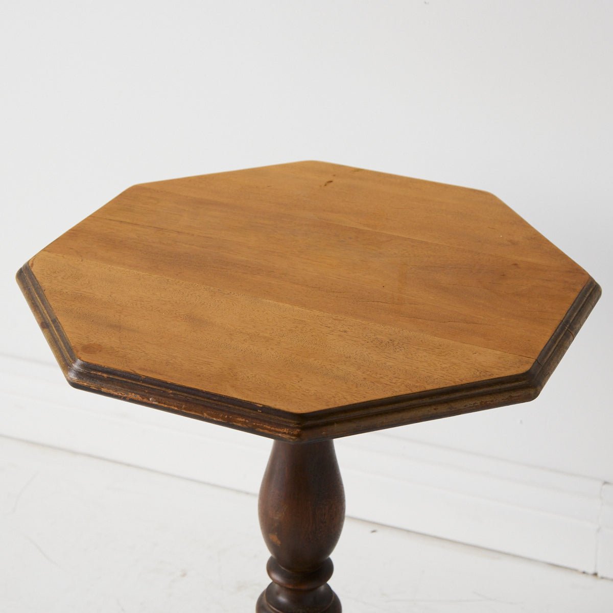 Octagonal Pedestal Side Table - elsie green - furniture