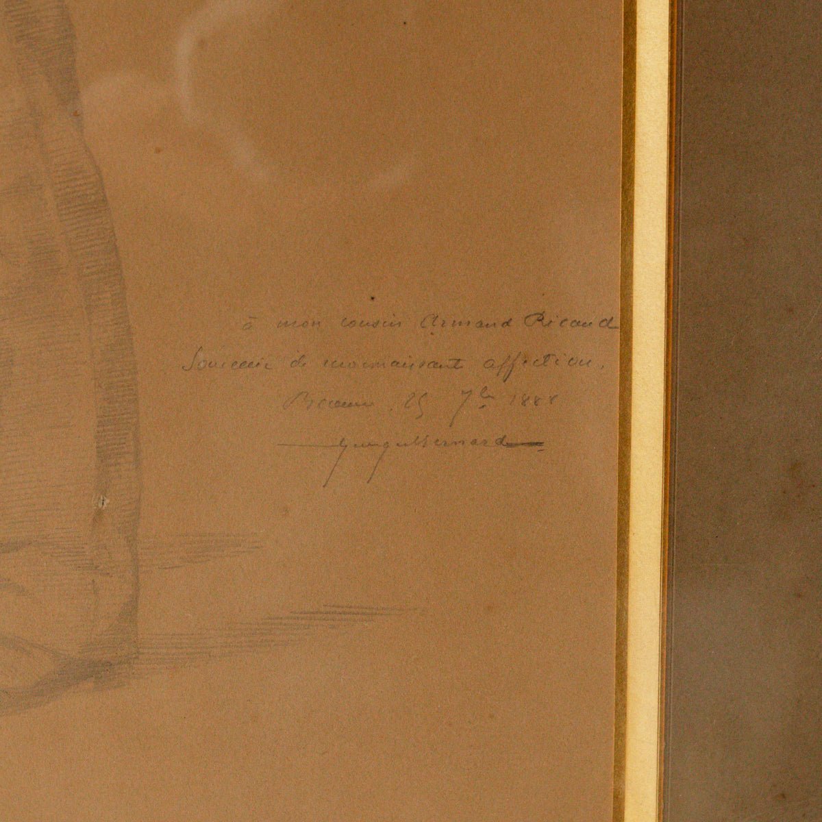 Oncle Georges Pencil Drawing - elsie green - art