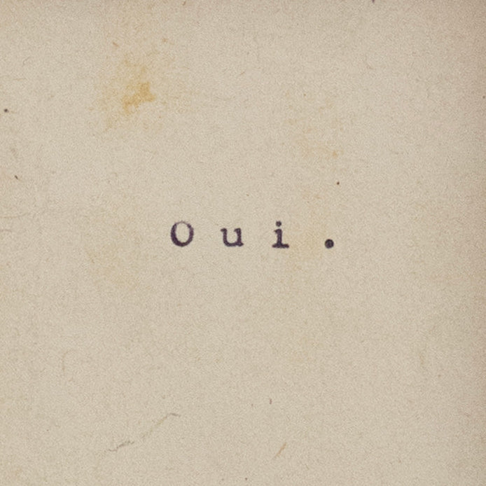 One Word Poems Series | Oui. | Jefferson Hayman - elsie green - art