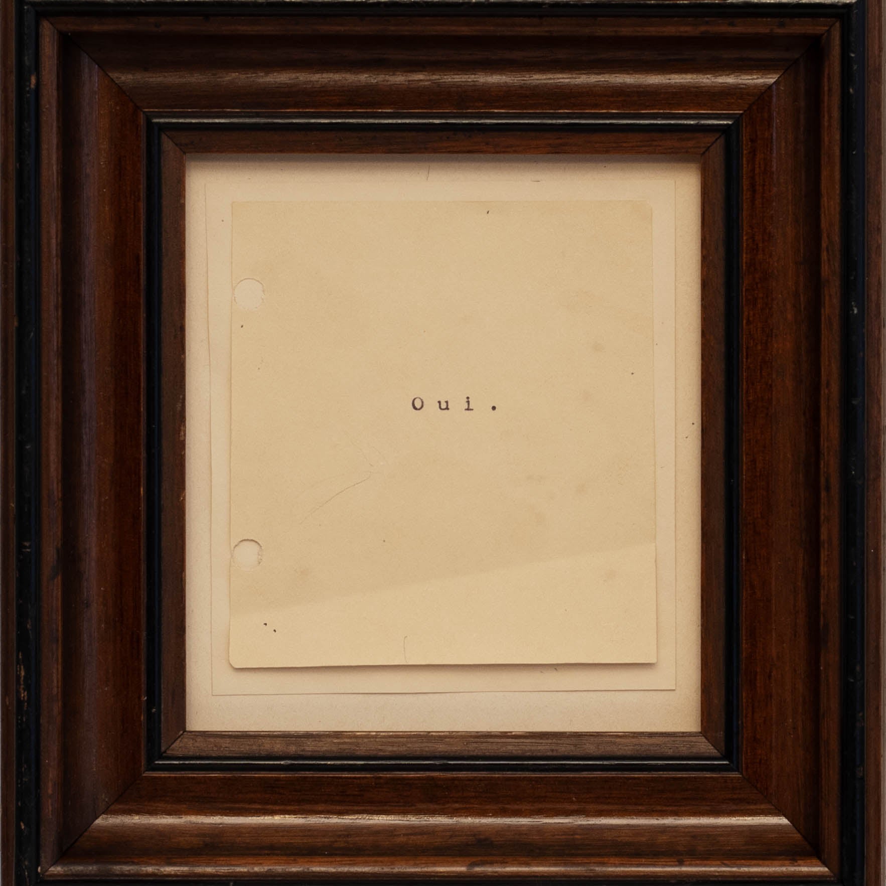 One Word Poems Series | Oui. | Jefferson Hayman - elsie green - art