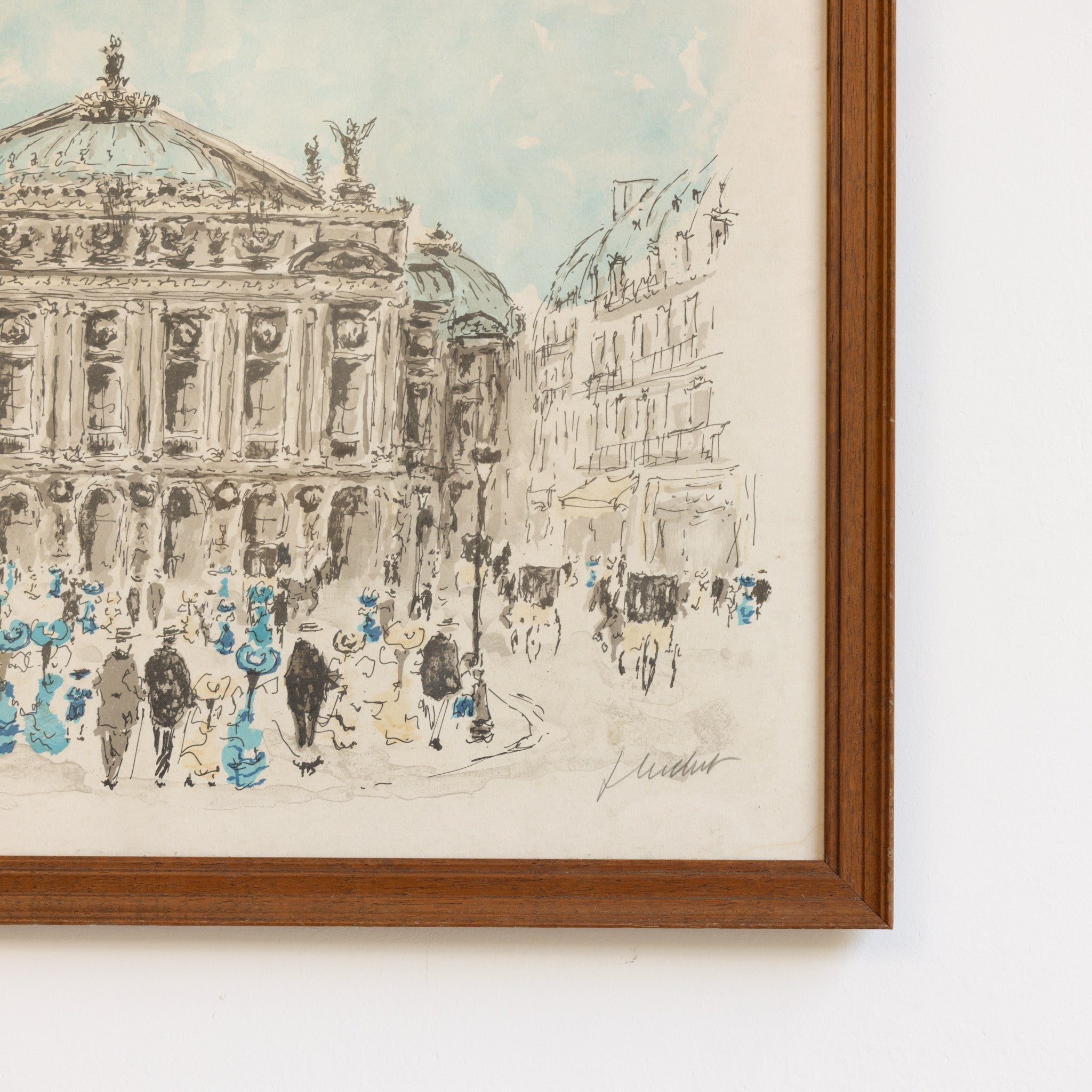 Opera Garnier Watercolor Painting - elsie green - art