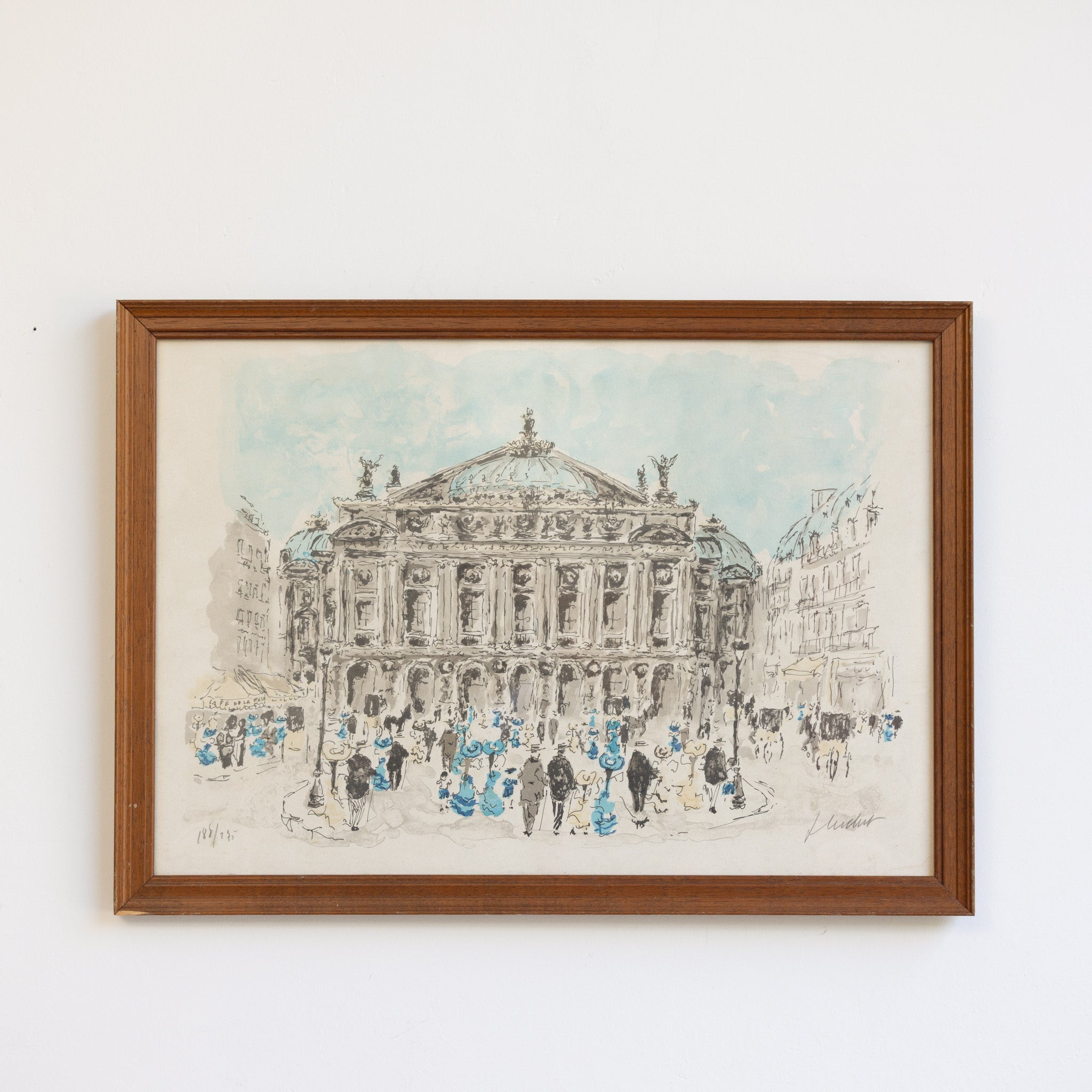 Opera Garnier Watercolor Painting - elsie green - art