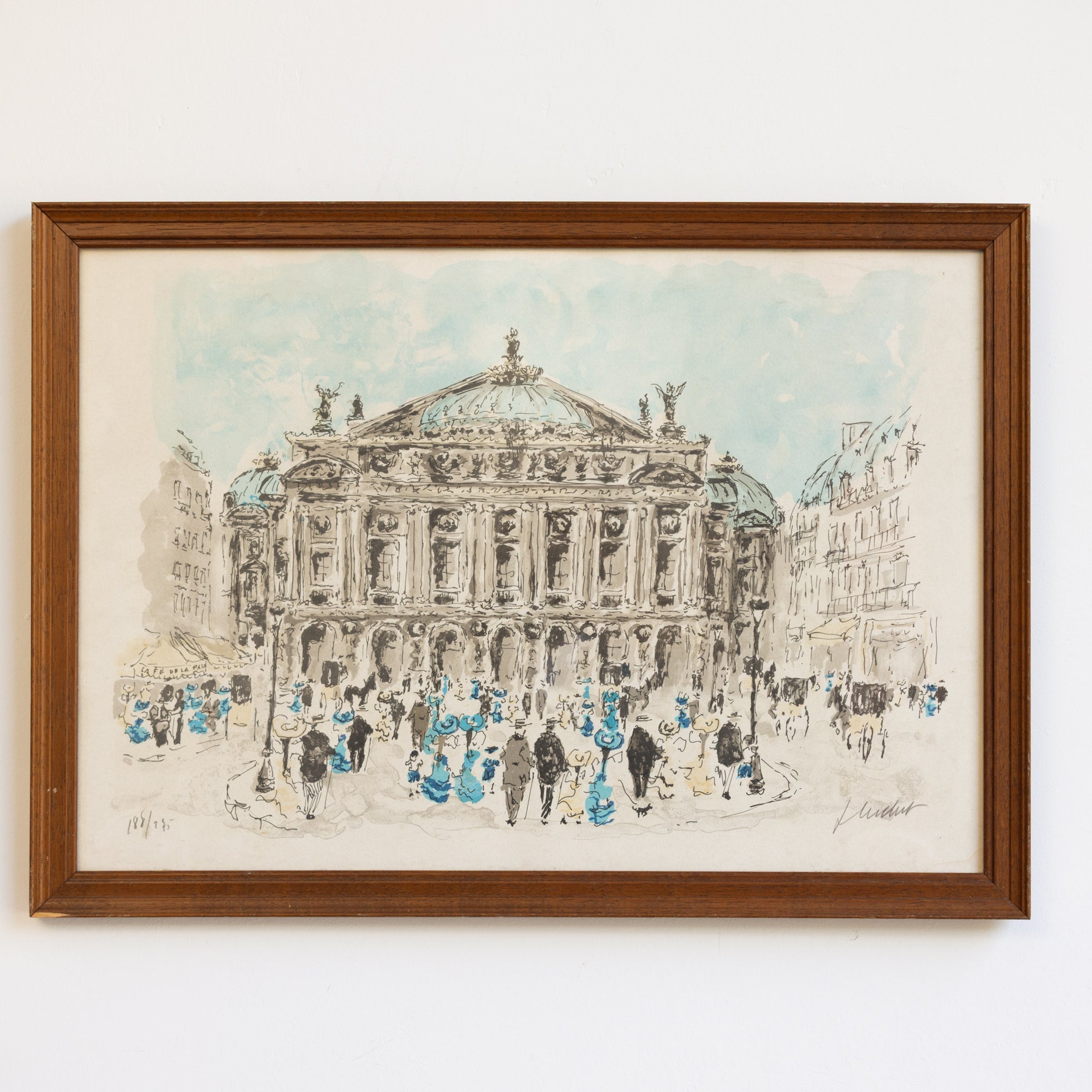 Opera Garnier Watercolor Painting - elsie green - art