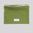 Organic Cotton Large Pouch - elsie green - Decor