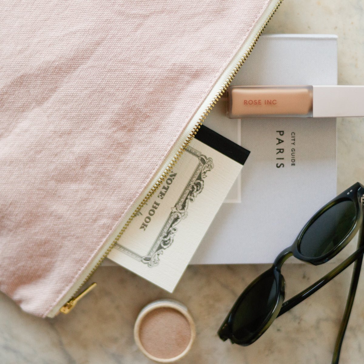 Organic Cotton Small Pouch - elsie green - Decor