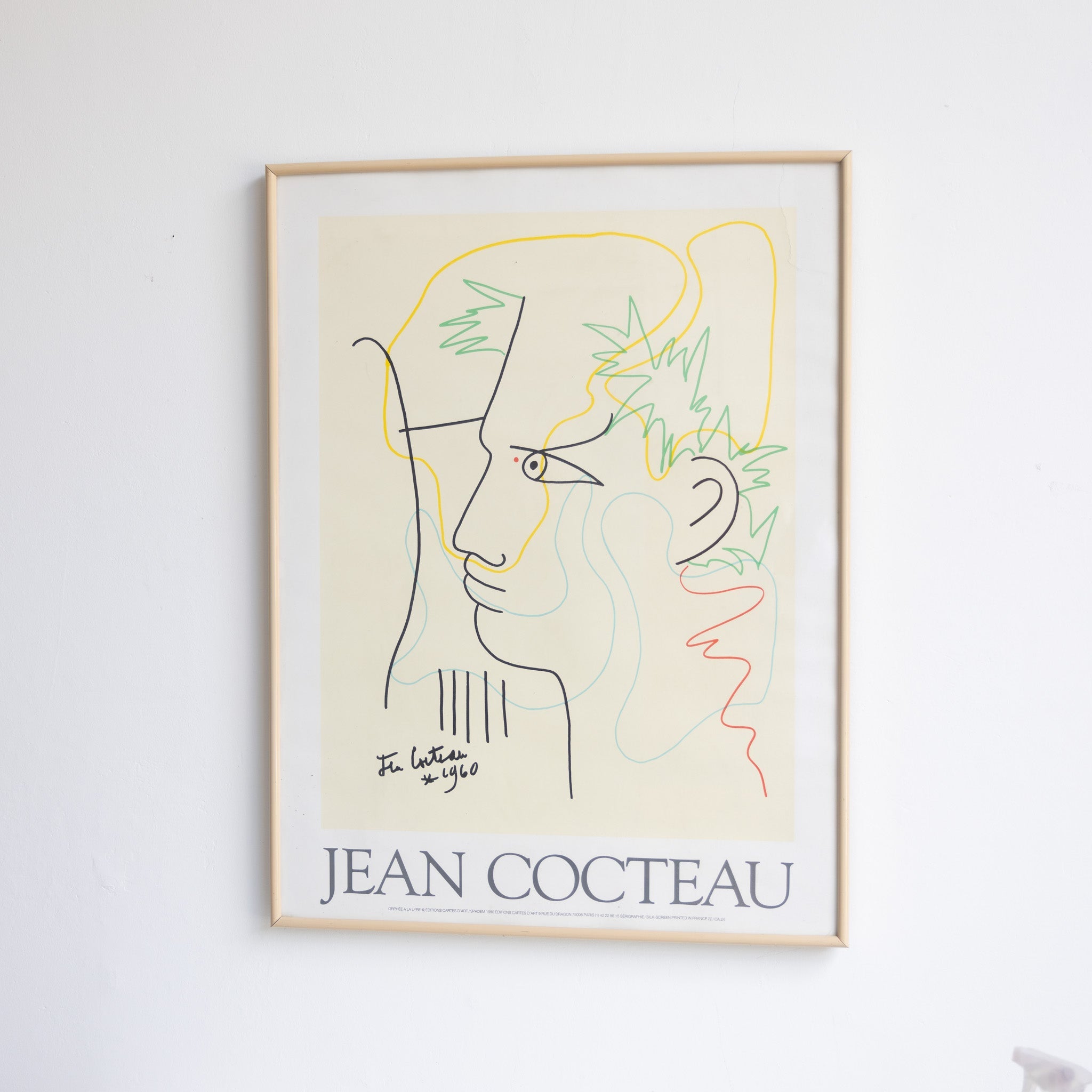 Orpheus with a Lyre Print | Jean Cocteau - elsie green - art