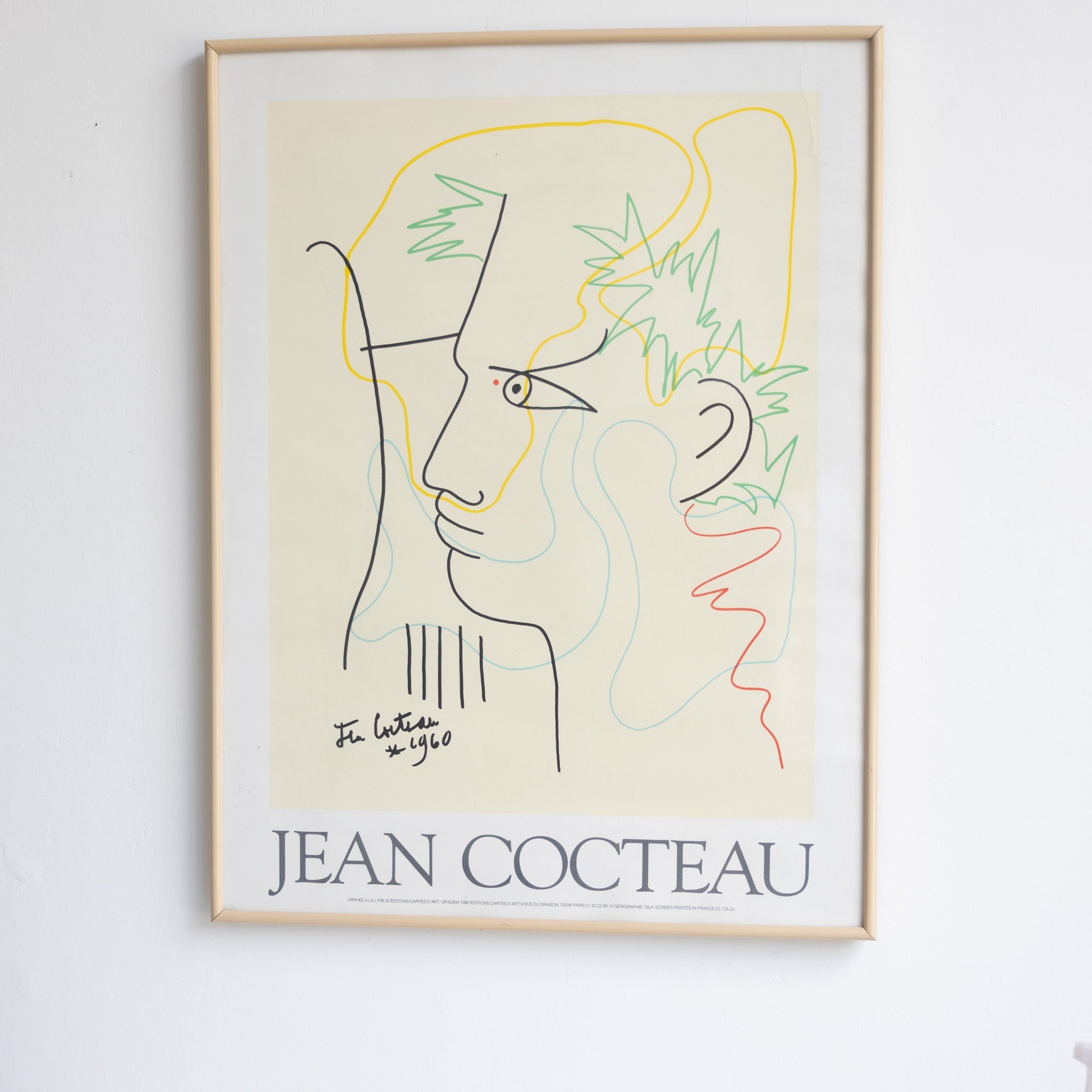 Orpheus with a Lyre Print | Jean Cocteau - elsie green - art