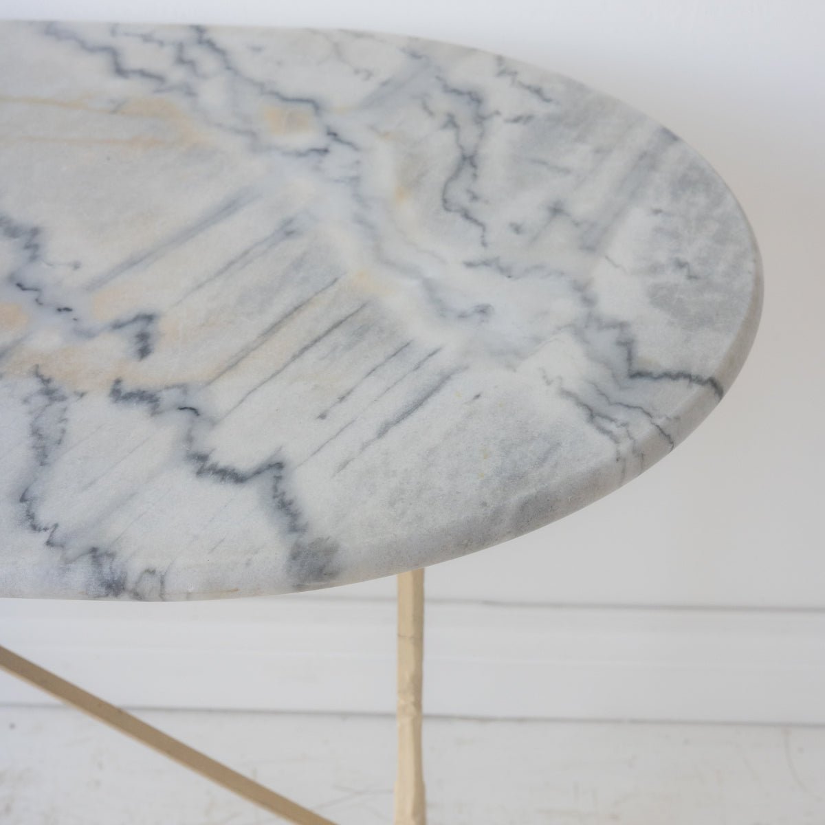 Oval Marble Bistro Table - elsie green - furniture