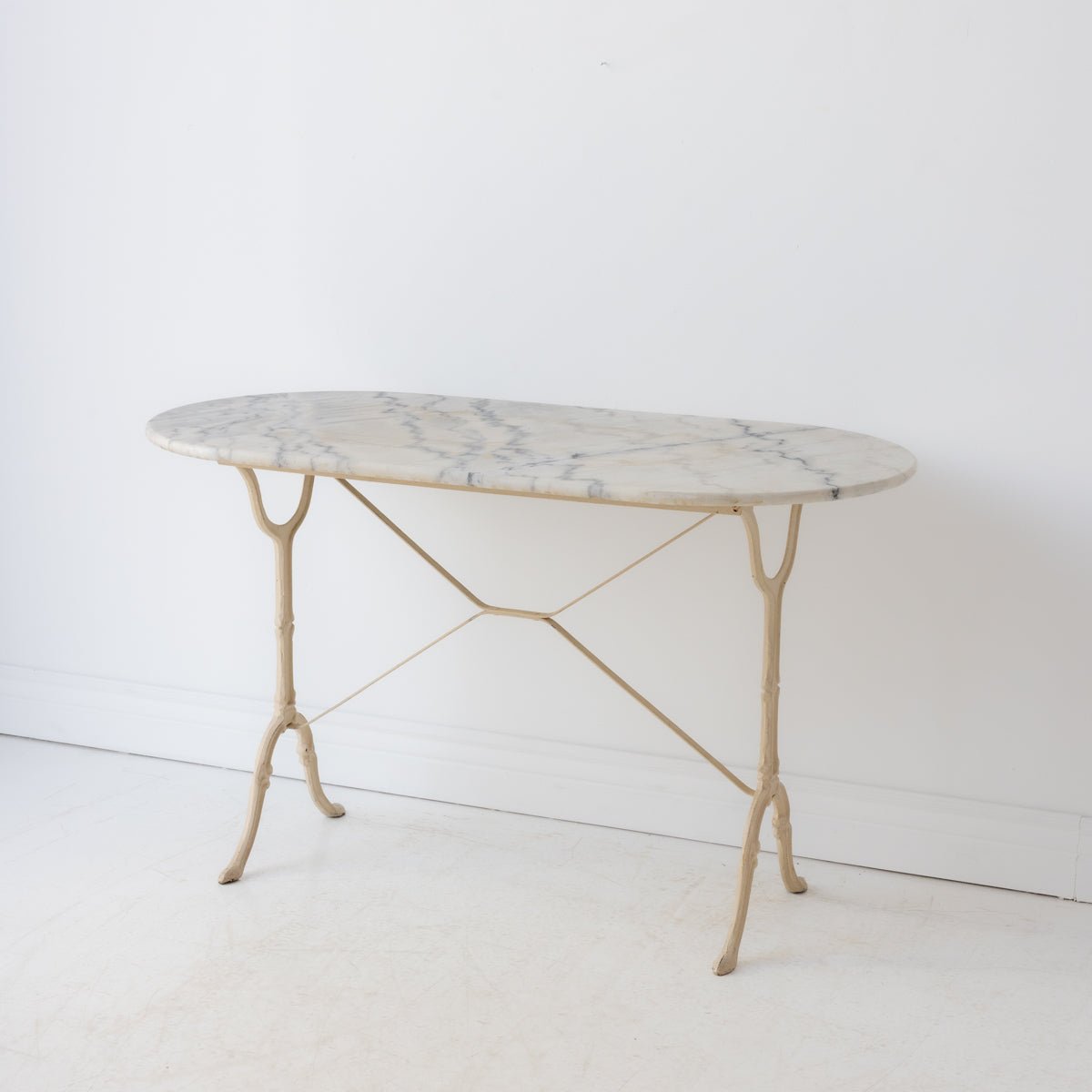 Oval Marble Bistro Table - elsie green - furniture