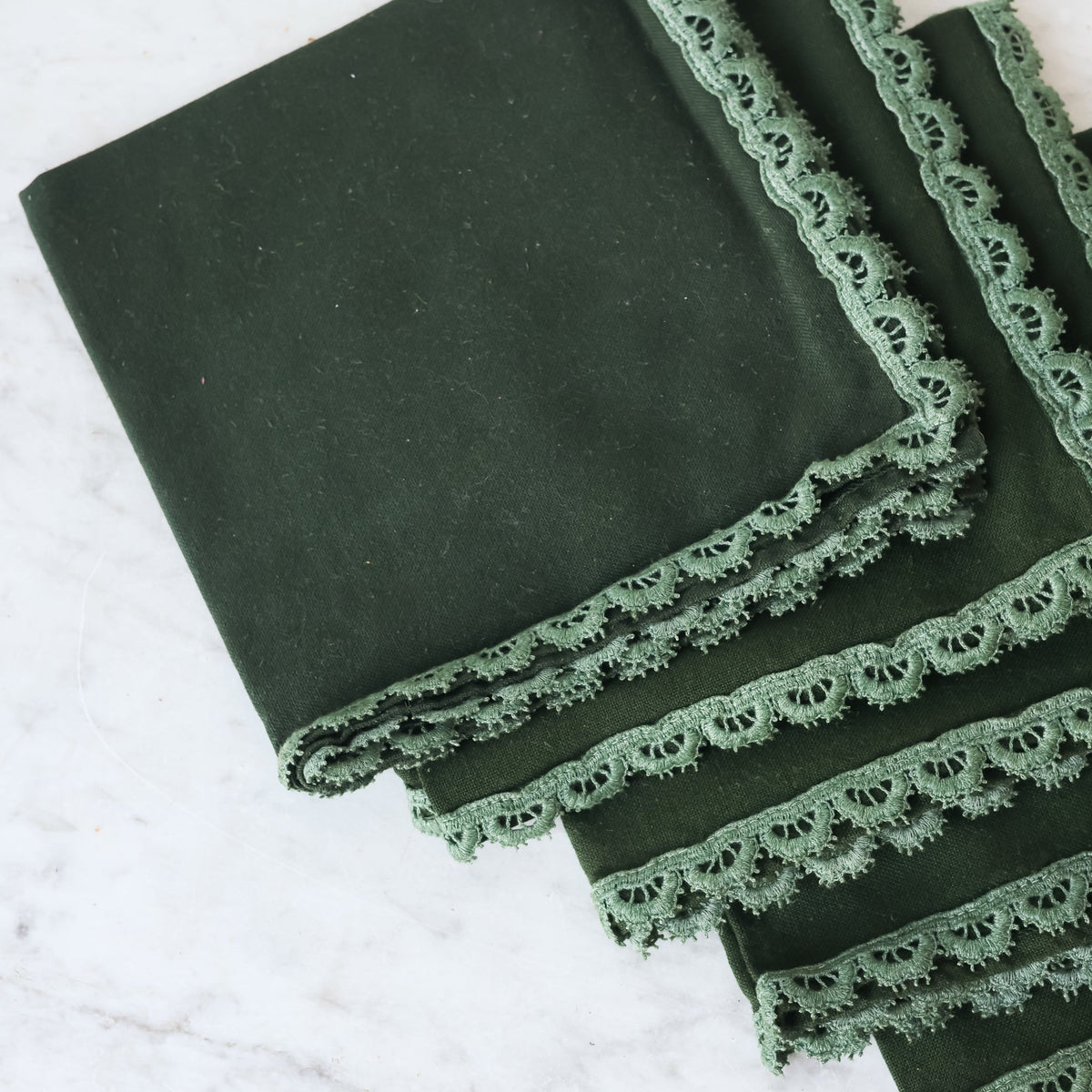Over-dyed Napkin Set of 6 - elsie green - textiles