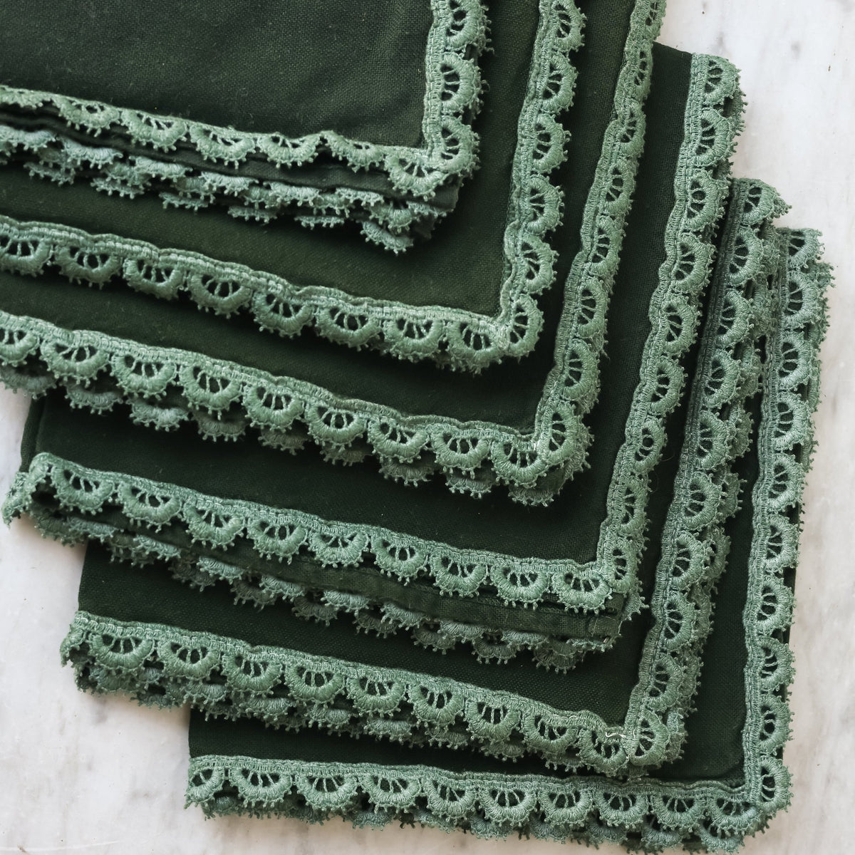 Over-dyed Napkin Set of 6 - elsie green - textiles