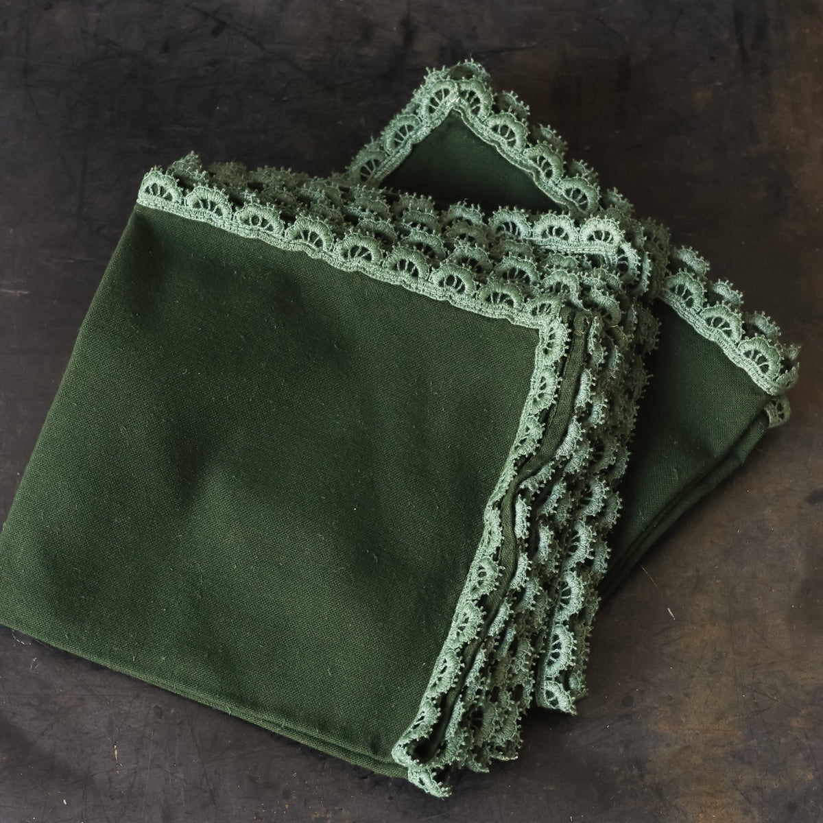 Over-dyed Napkin Set of 6 - elsie green - textiles