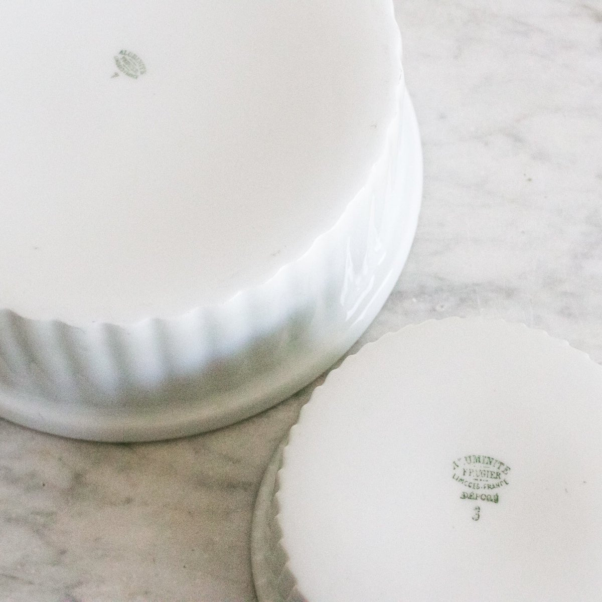 Pair Aluminite Limoges Souffle Molds - elsie green - French Kitchen