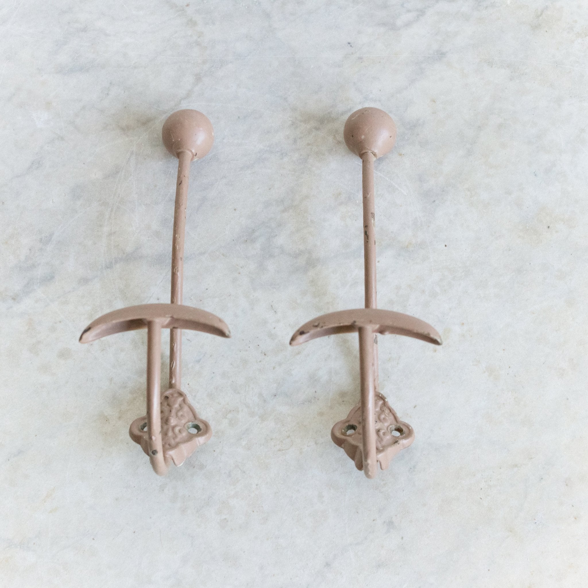 Pair of Antique Coat Hooks No. 135 - elsie green - decor
