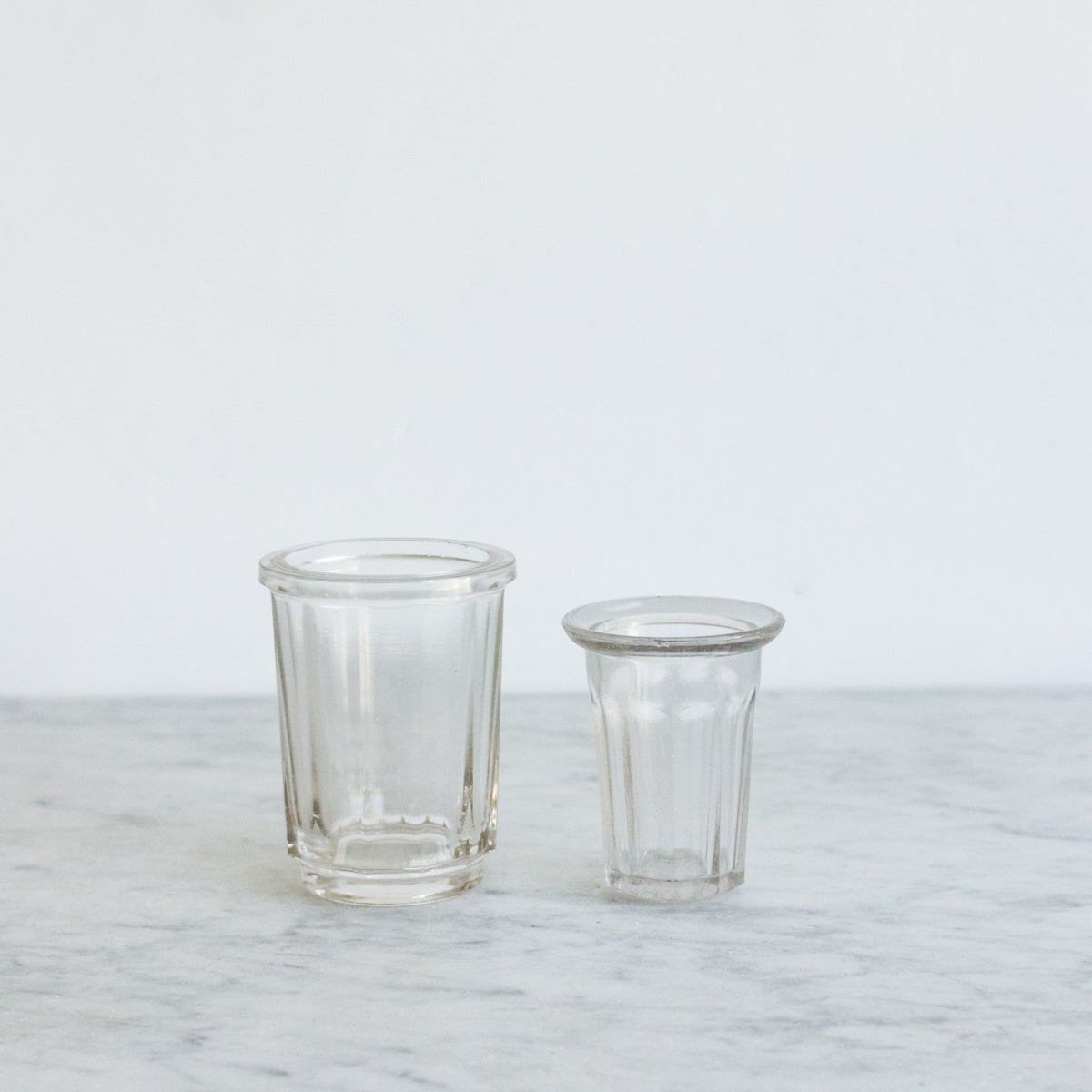 Pair of Antique Jam Jars with Wood Utensils - elsie green - The French Kitchen