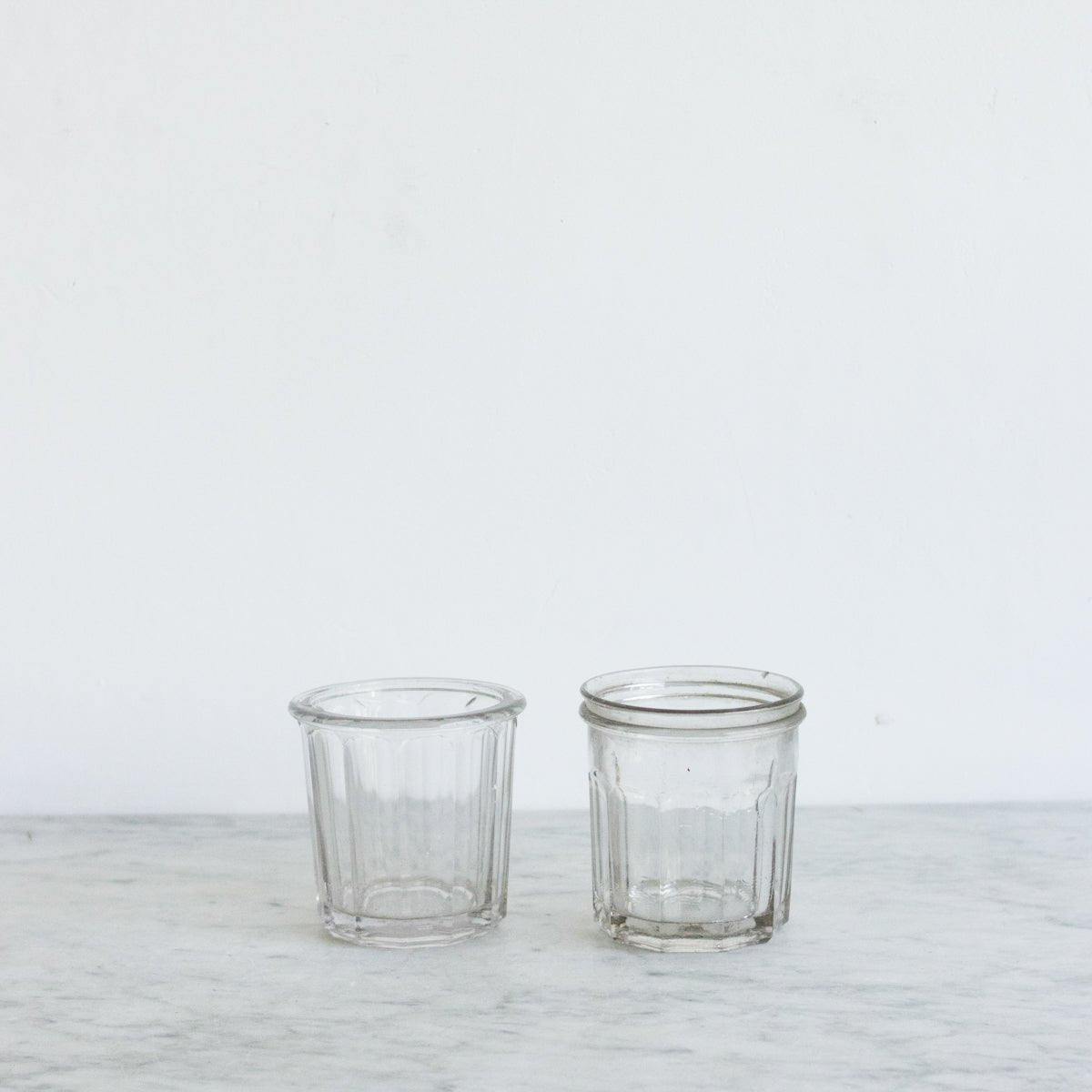 Pair of Antique Jam Jars with Wood Utensils - elsie green - The French Kitchen