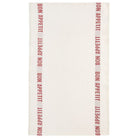 PAIR OF BON APPETIT KITCHEN TOWELS | WHITE & RED - elsie green - the french kitchen