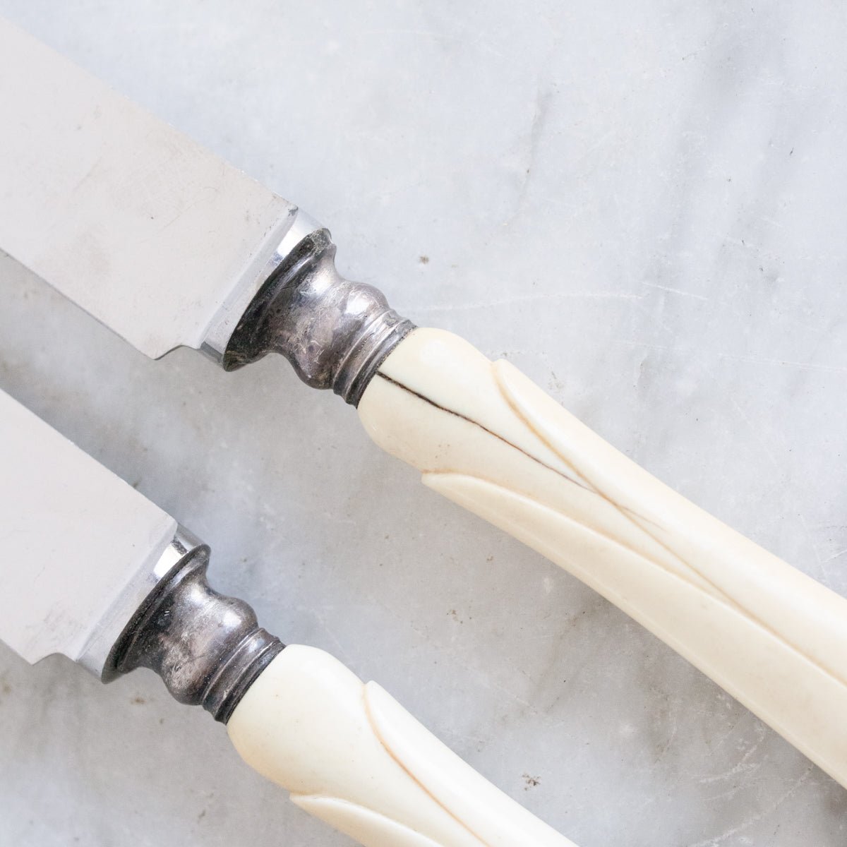 Pair of Bone Butter Knives - elsie green - the french kitchen