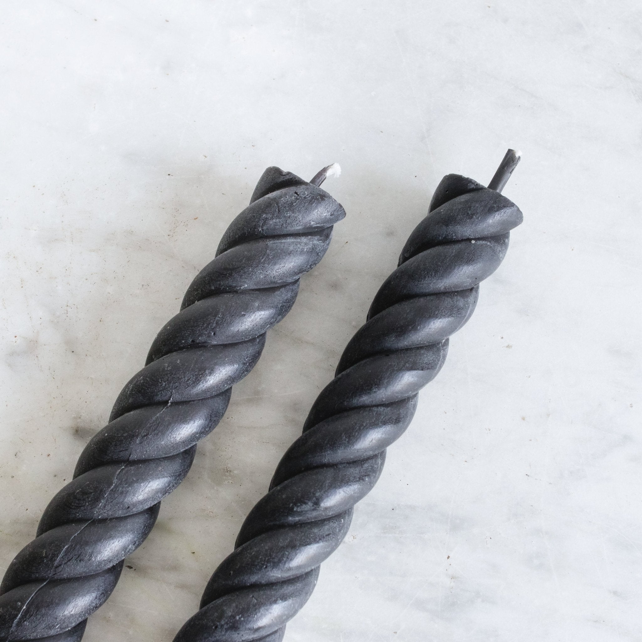 Pair of Bougeoirs à Coulisse and Beeswax Tapers - elsie green - decor