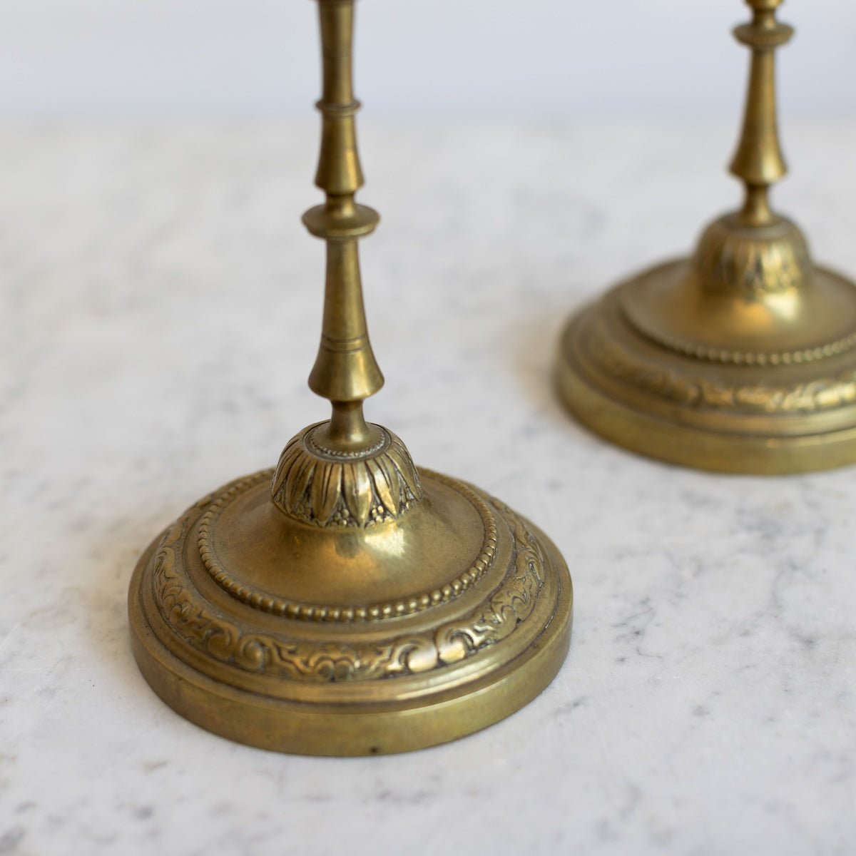 Pair of Brass Candlesticks - elsie green - Decor
