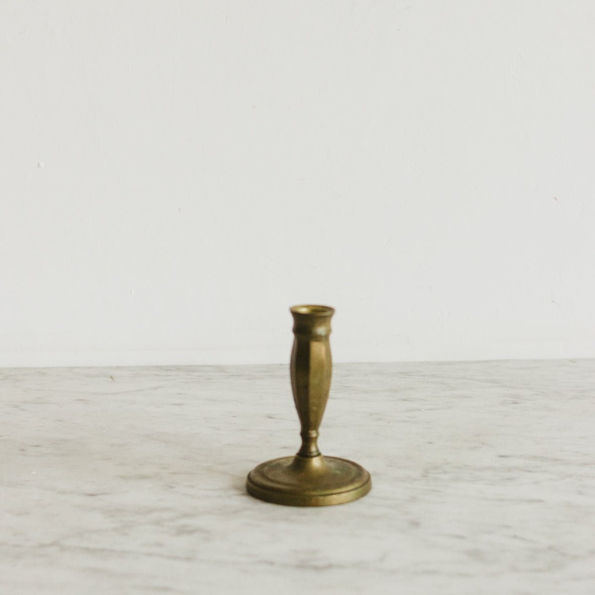 Pair of Cast Brass Candlesticks - elsie green - decor