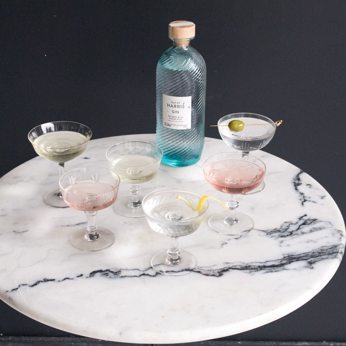 Pair of Crystal Champagne Coupes - elsie green - The French Kitchen